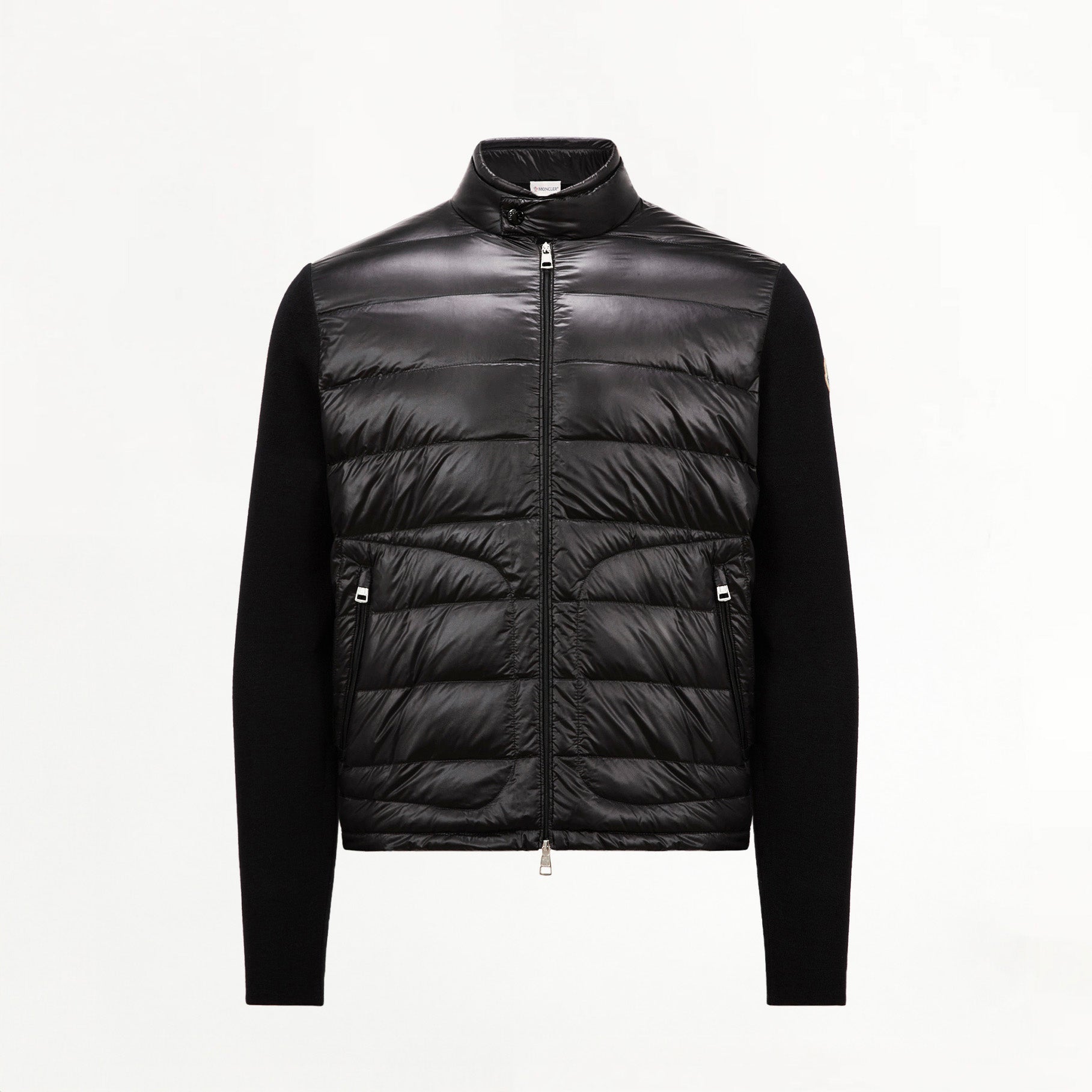 Cardigan Moncler Bi-Matière Matelassé Noir