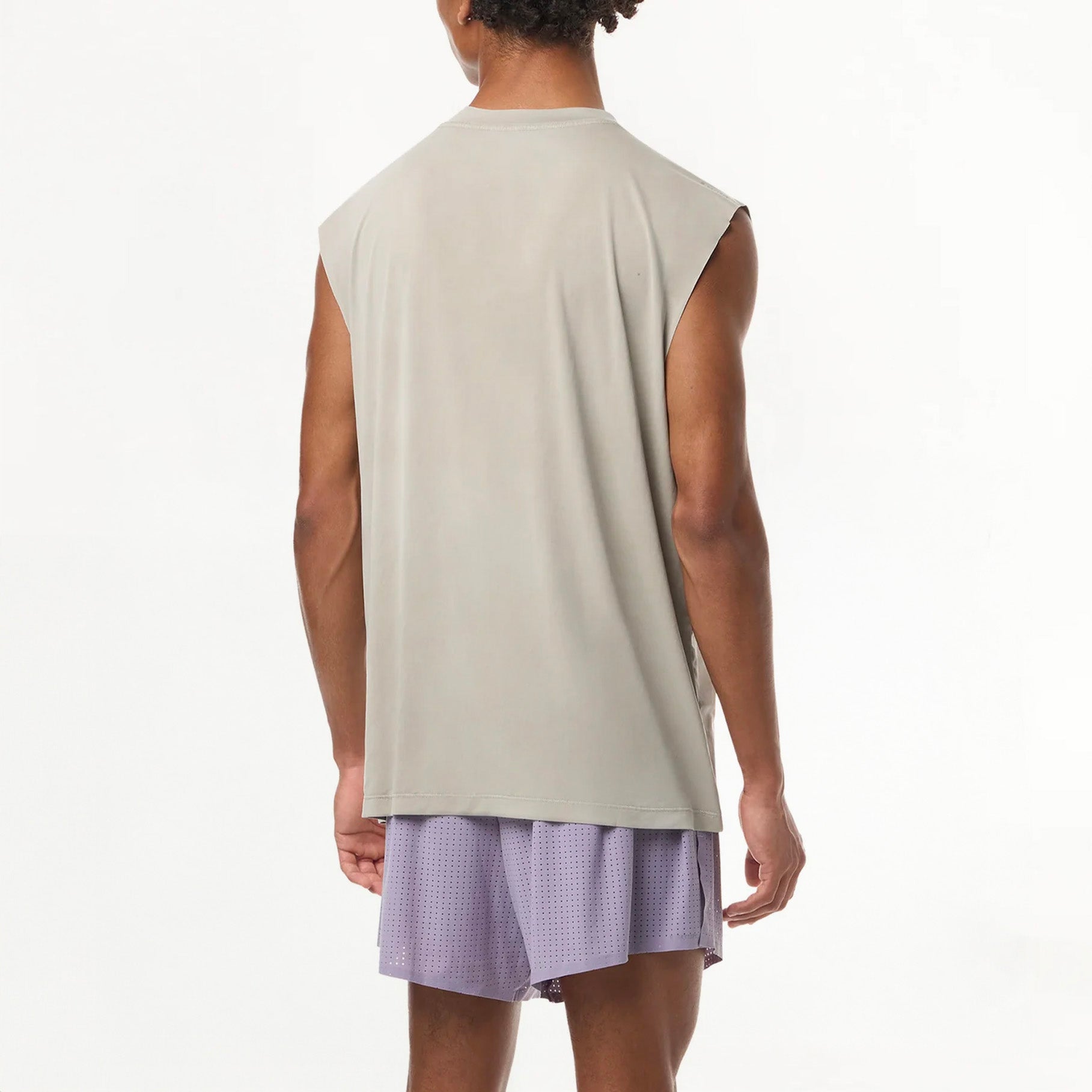 T-shirt Satisfy AuraLite Muscle Tee Mineral Dune