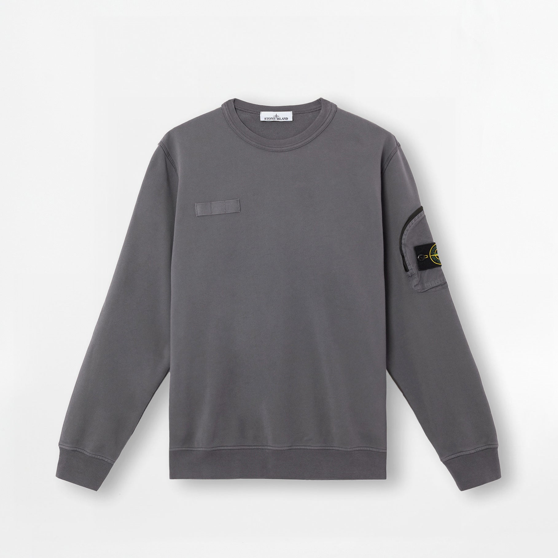 Sweatshirt Stone Island Cotton Fleece 6100003 Charcoal