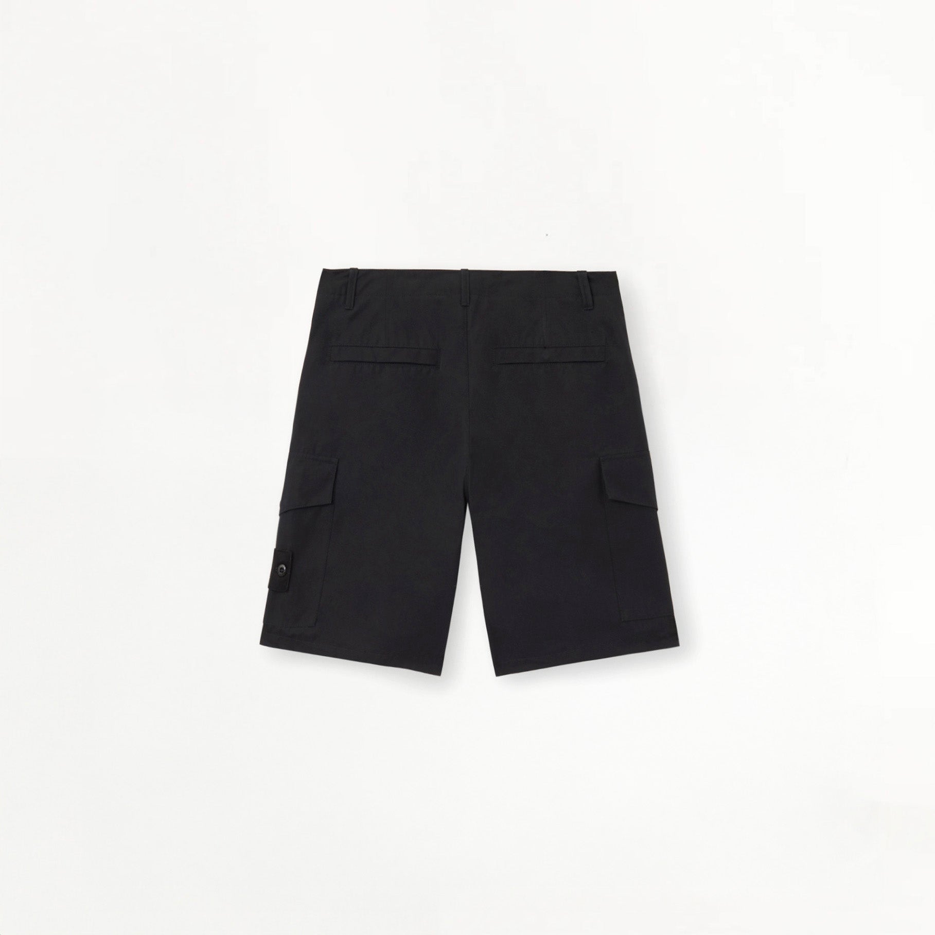 Short Cargo Stone Island Ghost en Coton Canvas L100014 Noir