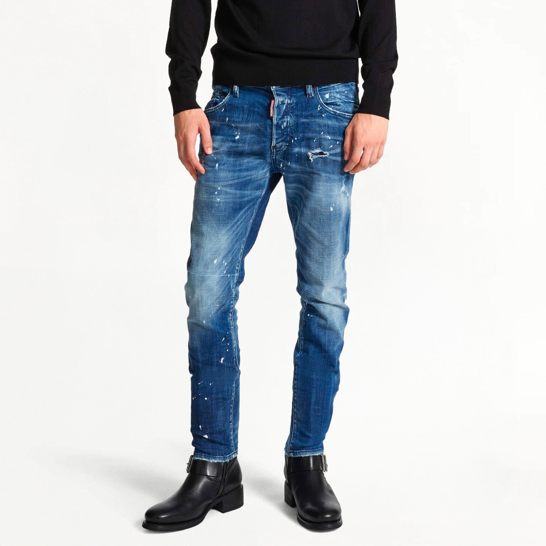 Dsquared2 Skater Medium Filo Blu Wash Slim Jeans