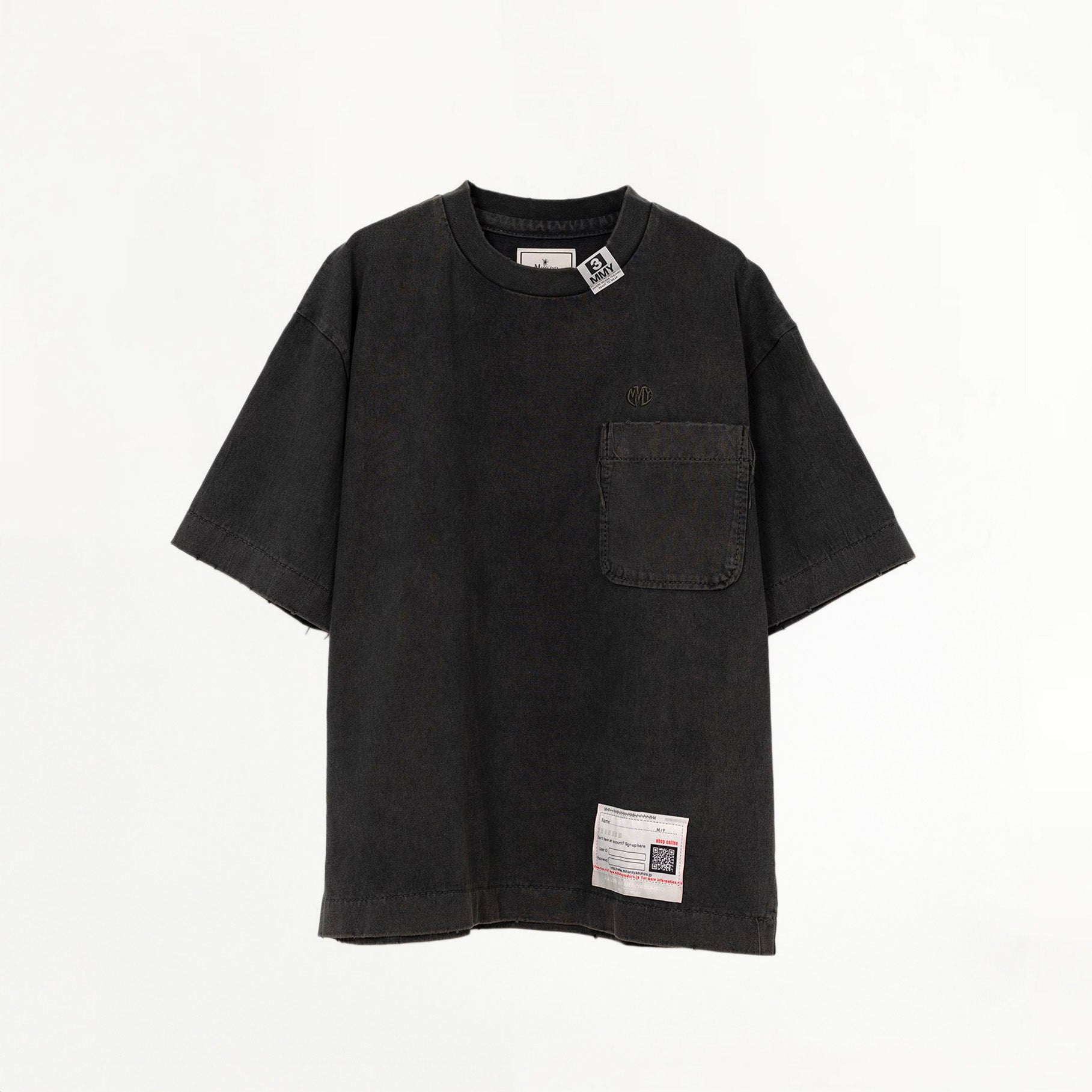 T-shirt Maison Mihara Yasuhiro Amateur Sewn Noir