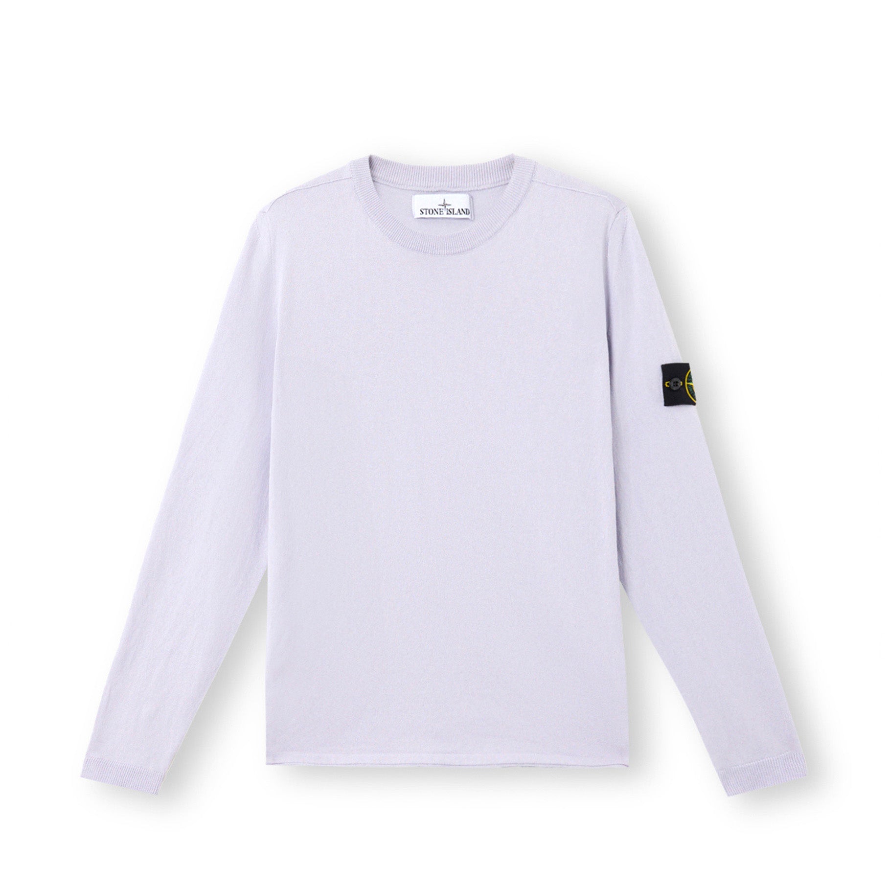 Pull Ras-du-cou Stone Island en Coton Bio 5100062 Lilas