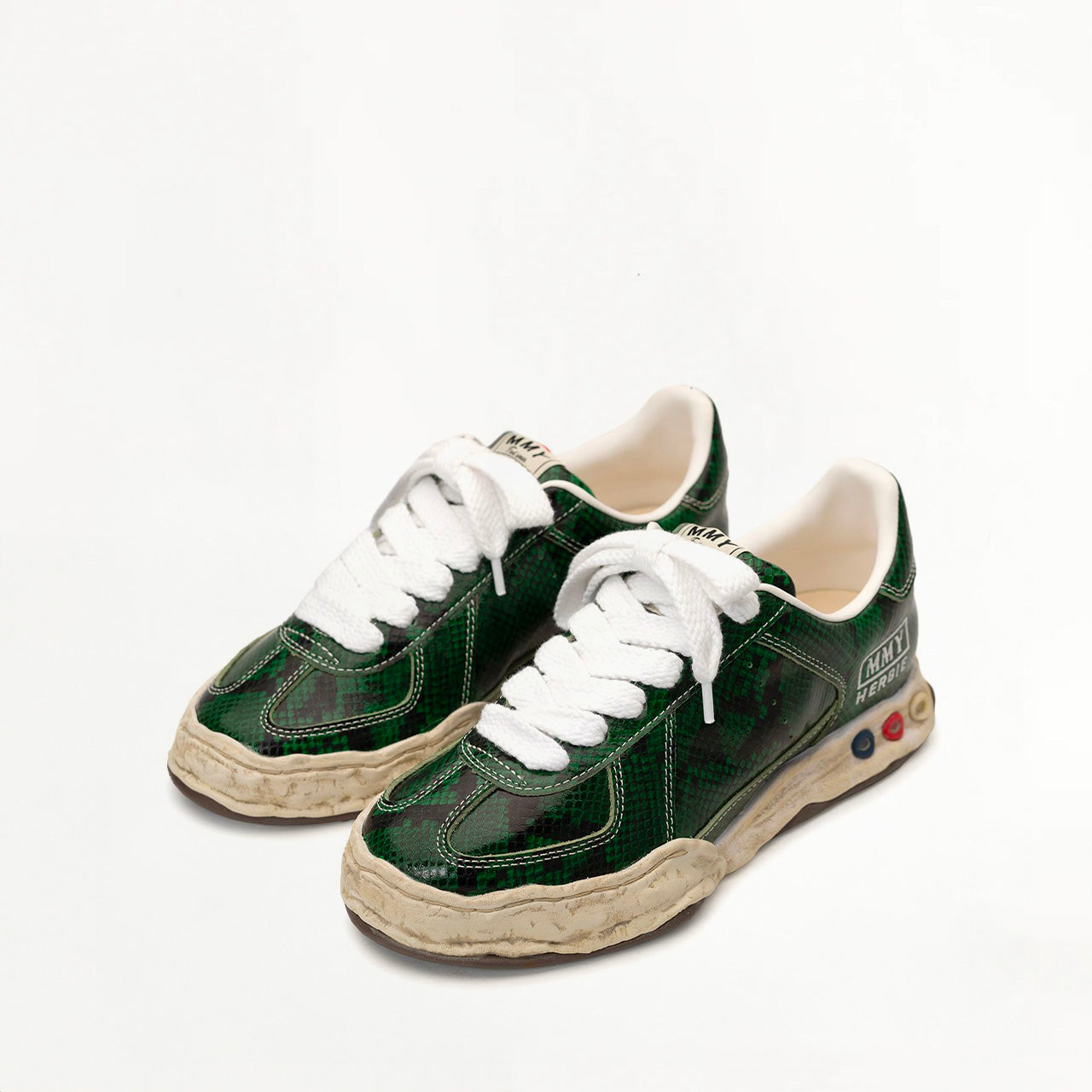 Sneakers Maison Mihara Yasuhiro Herbie Vert Python