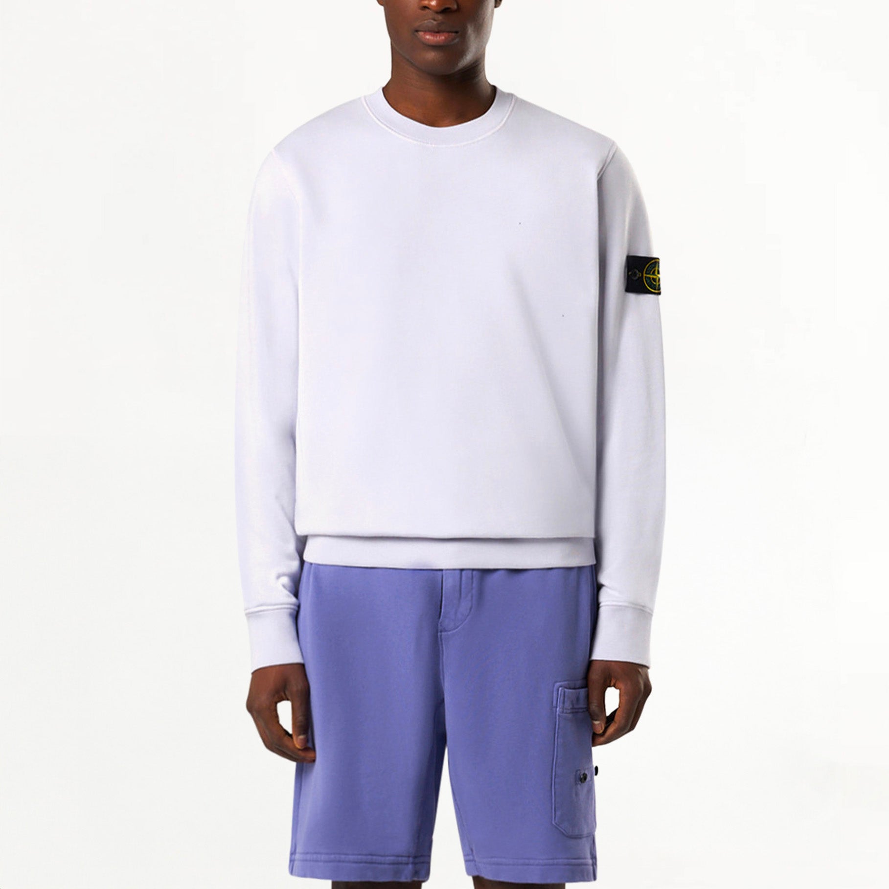 Sweat-shirt Stone Island Organic Cotton Fleece 6100044 Lila