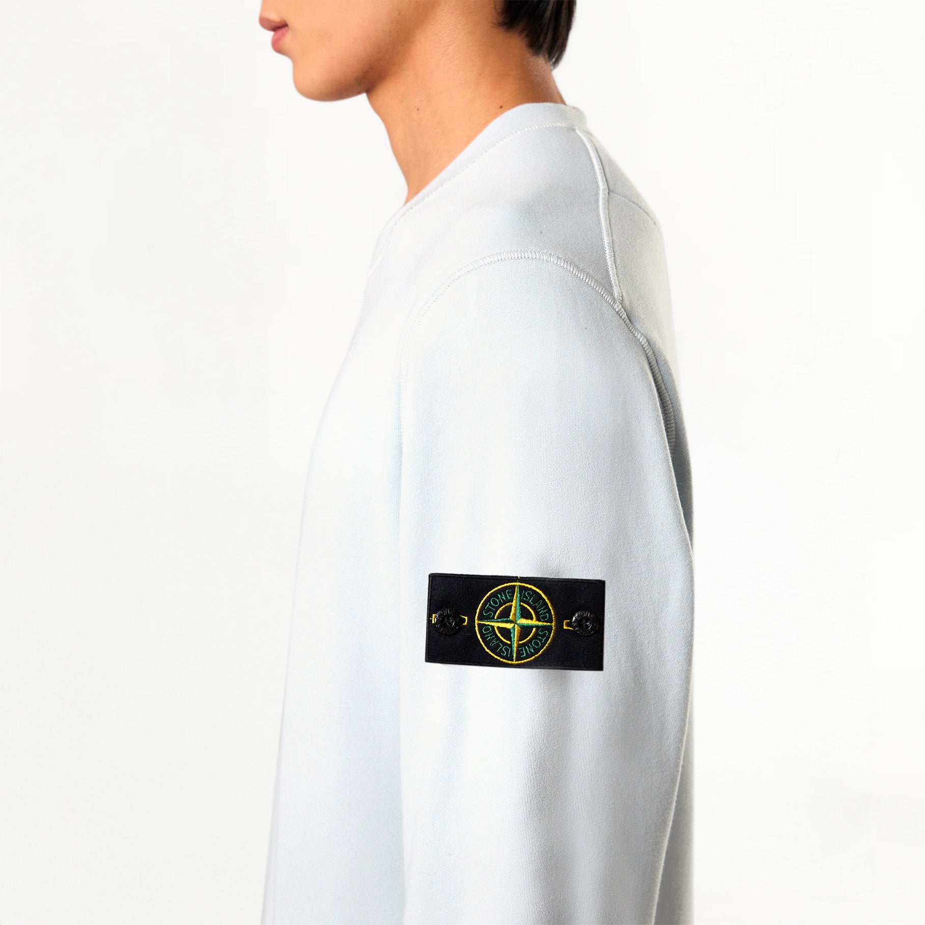 Sweat-shirt Stone Island Organic Cotton Fleece 6100044 Sky Blue