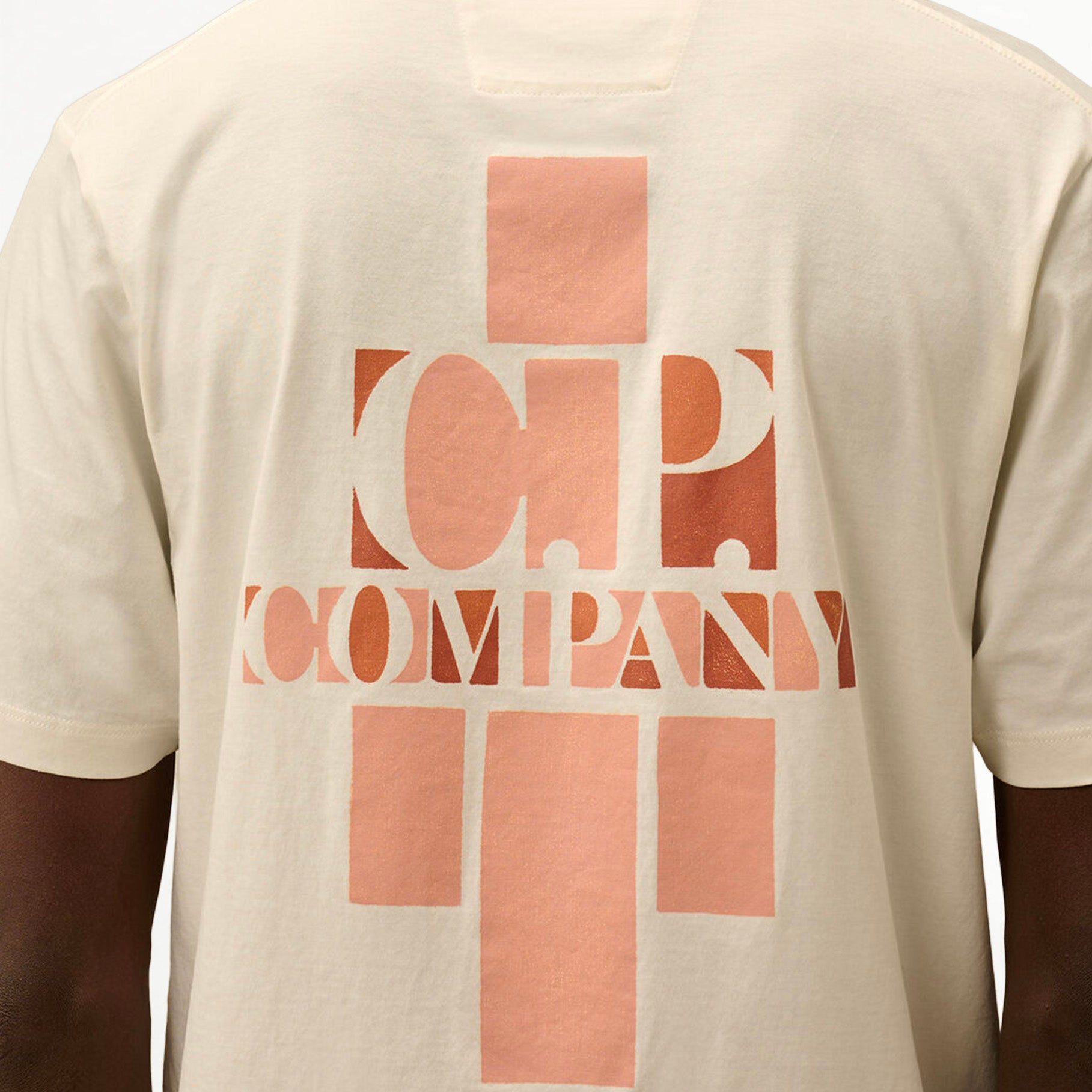 T-shirt C.P Company 30/1 Jersey British Sailor Logo Gauze White