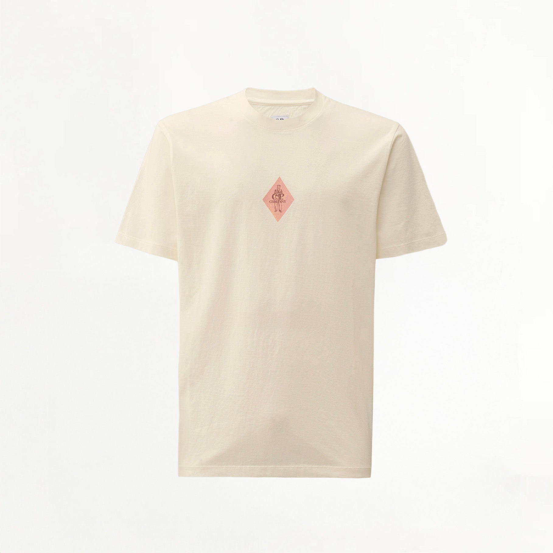 T-shirt C.P Company 30/1 Jersey British Sailor Logo Gauze White
