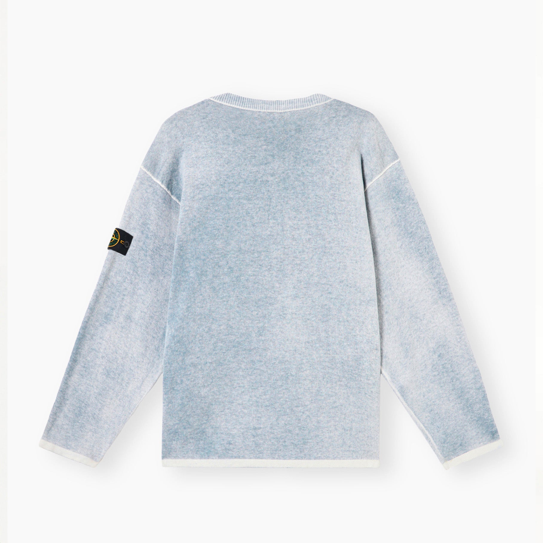 Pull Stone Island Raw Hand Light Organic Cotton 5100030 Bleu Avio