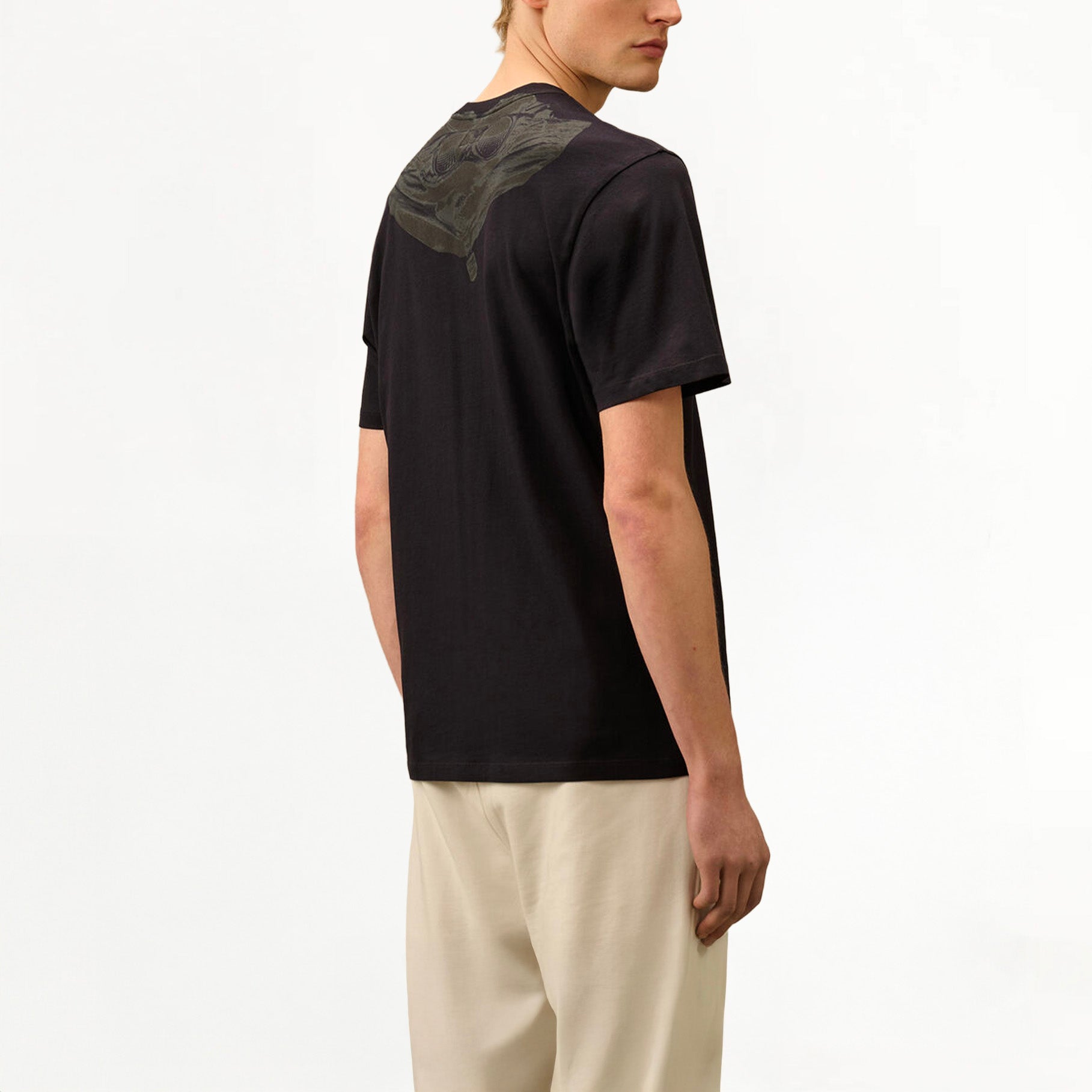 T-shirt C.P. Company 30/1 Jersey Back Goggle Total Eclipse