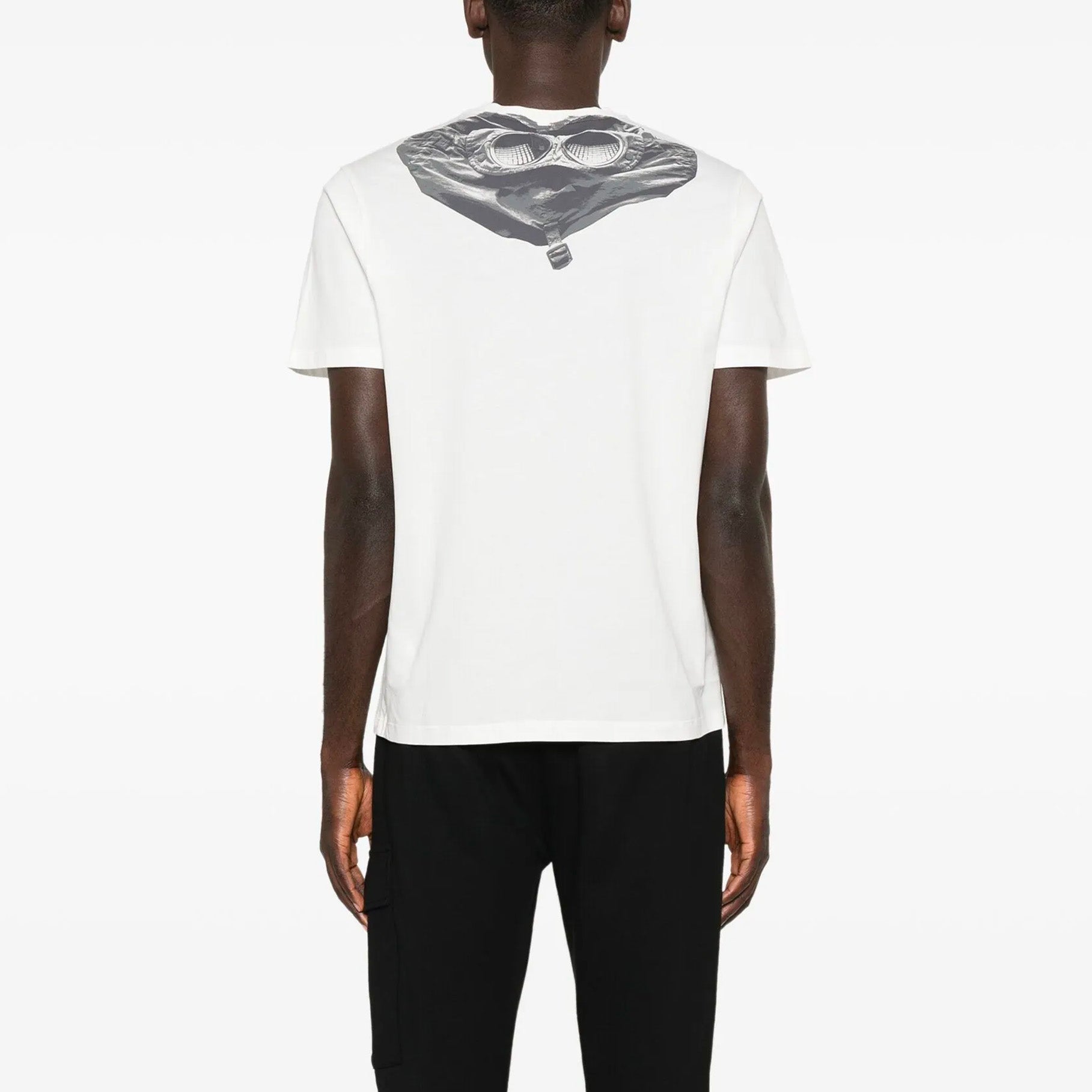 T-shirt C.P. Company 30/1 Jersey Back Goggle Blanc