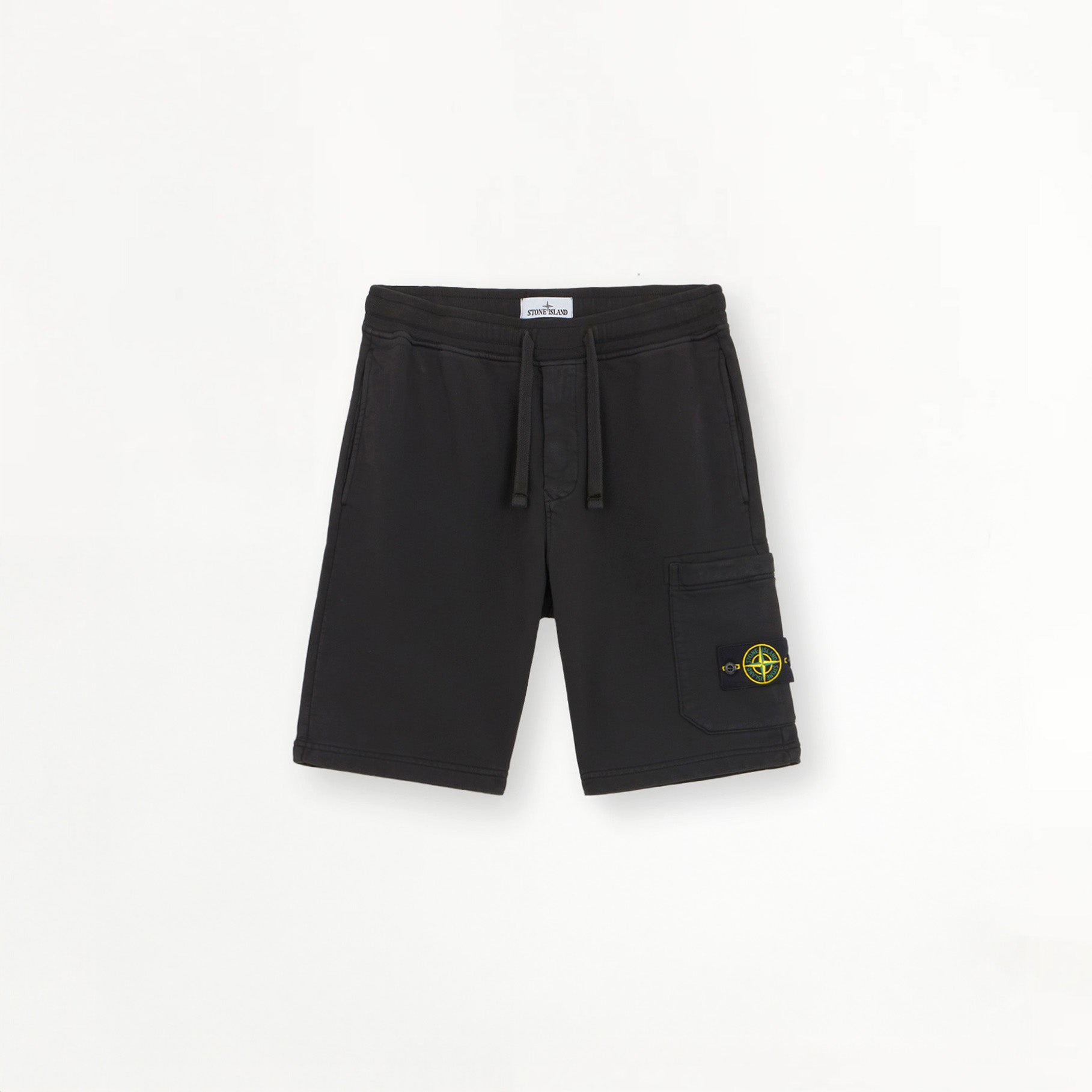 Short Cargo Stone Island Cotton Fleece 6200012 Noir