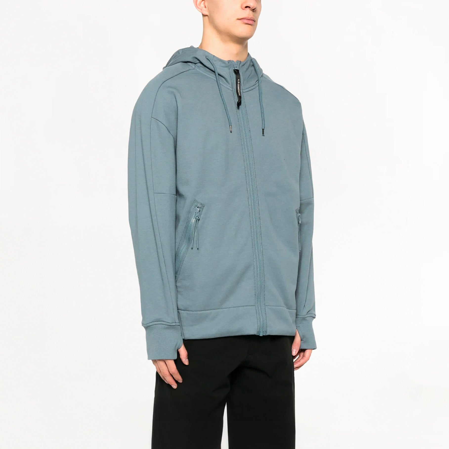 Sweatshirt à Capuche C.P Company Diagonal Raised Fleece Goggle Stormy Weather