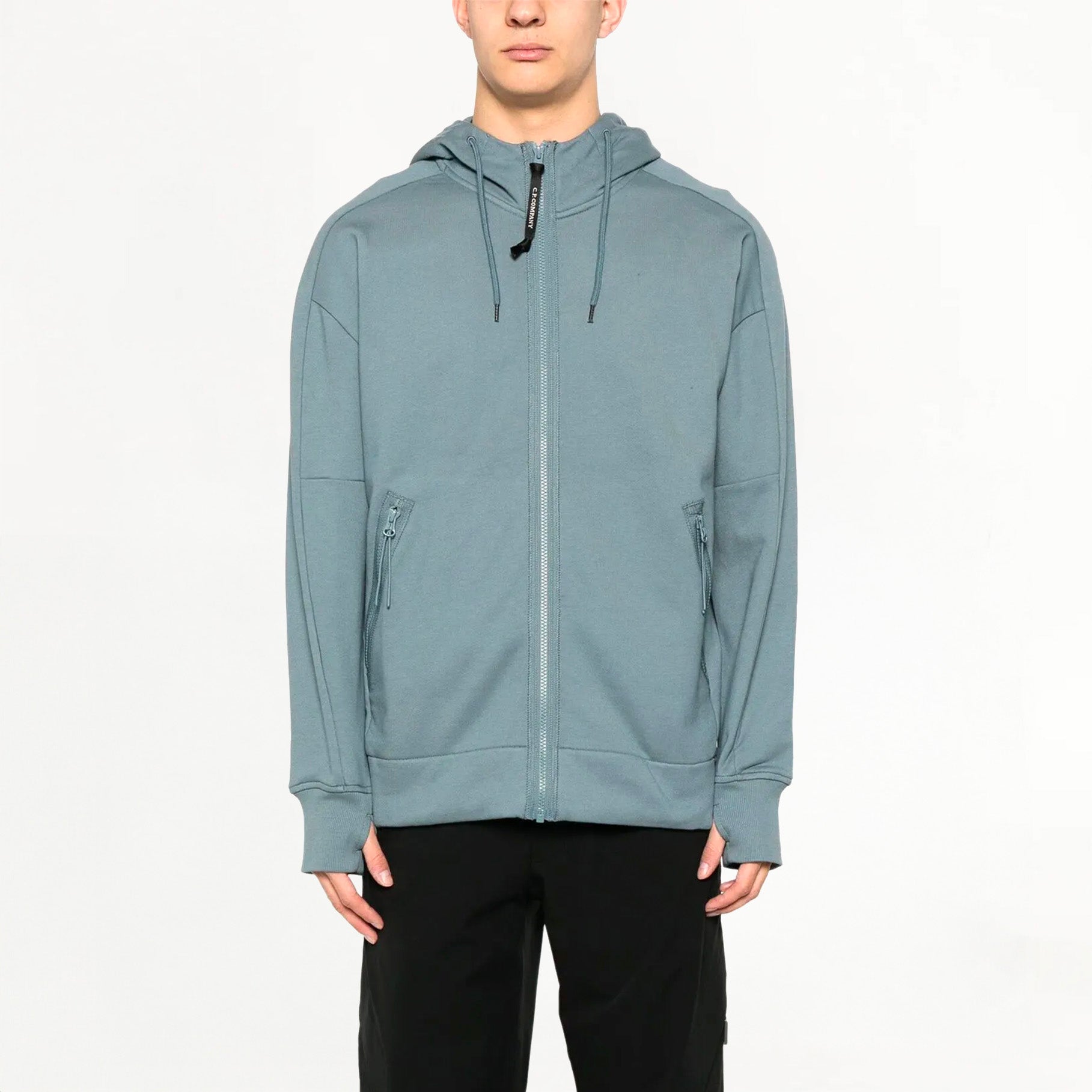 Sweatshirt à Capuche C.P Company Diagonal Raised Fleece Goggle Stormy Weather