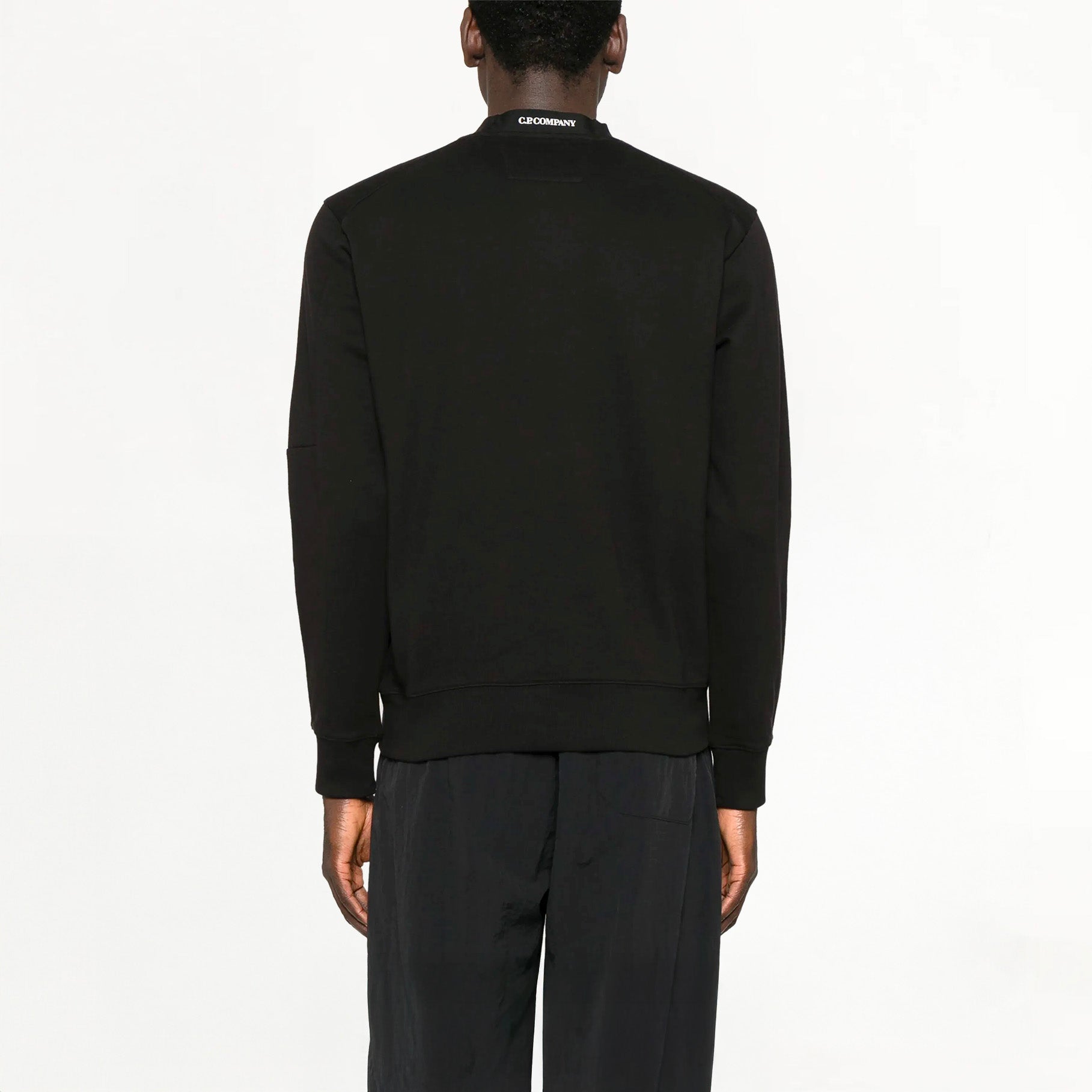CP Company Diagonal Raised Fleece Lens Sweatshirt Black