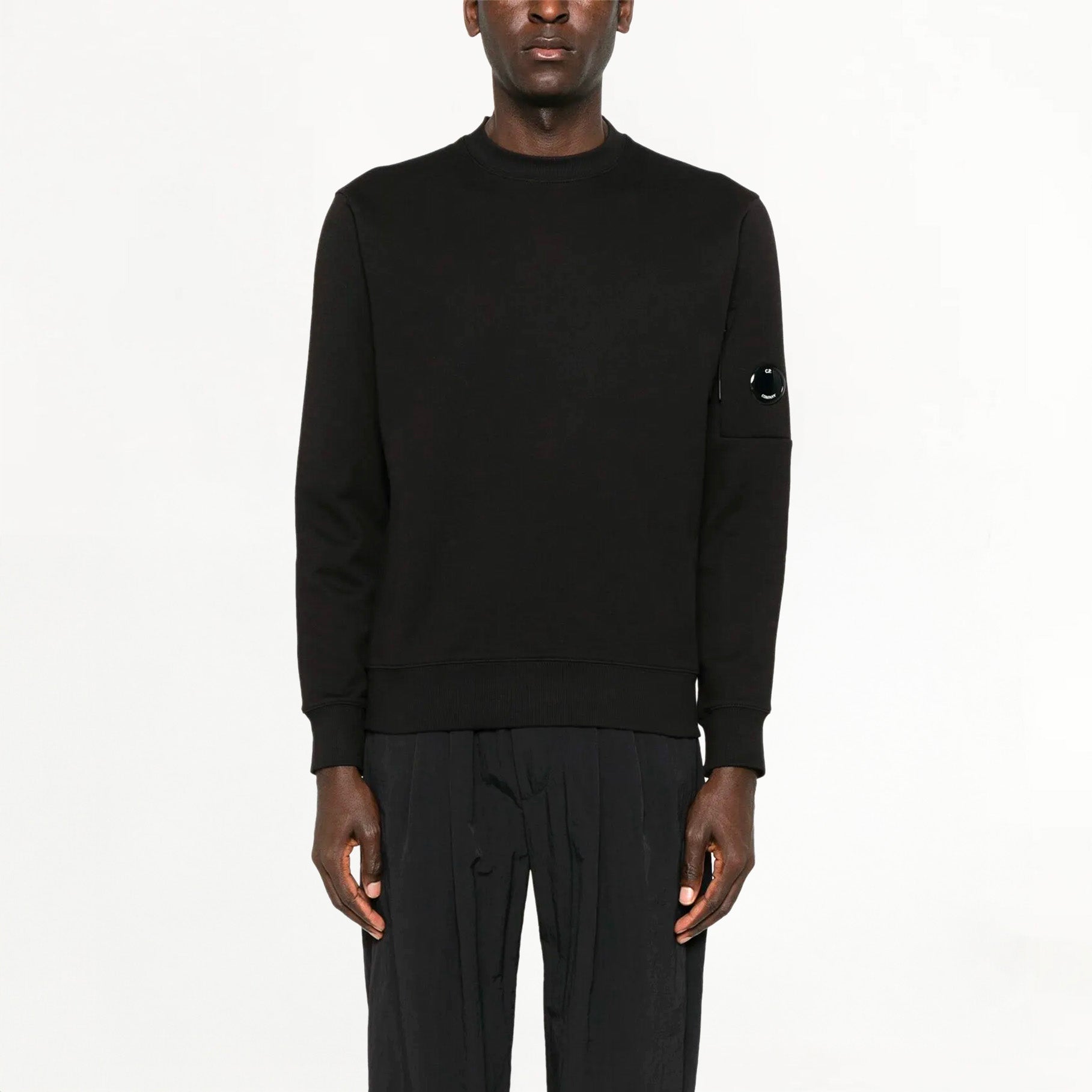 Sweatshirt C.P Company Diagonal Raised Fleece Lens Noir