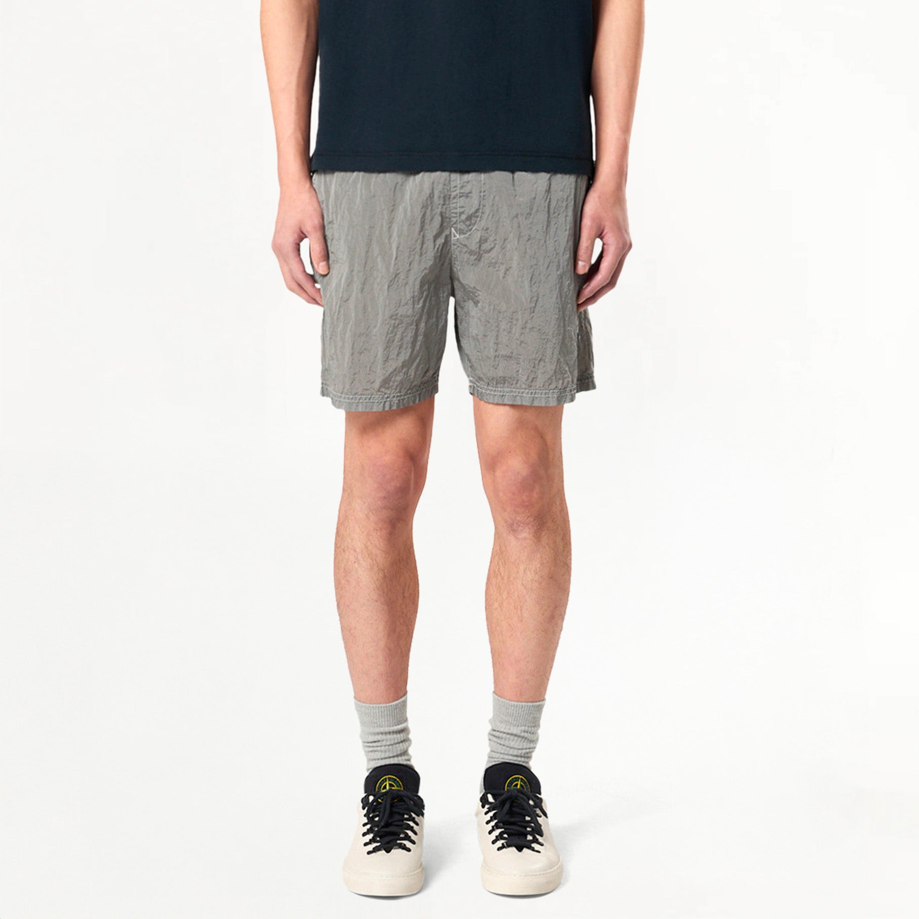 Short de Bain Stone Island Nylon Metal ECONYL® B100009 Gris Perle