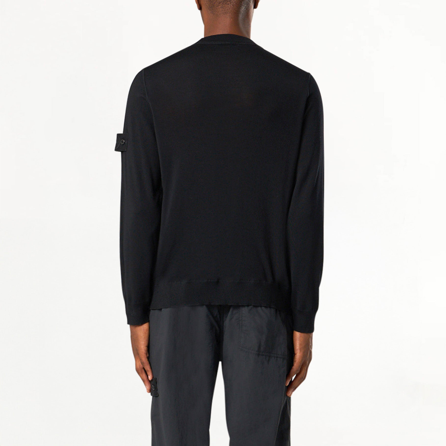 Pull Stone Island Ghost Ras-du-cou en Laine RWS 5100066 Noir