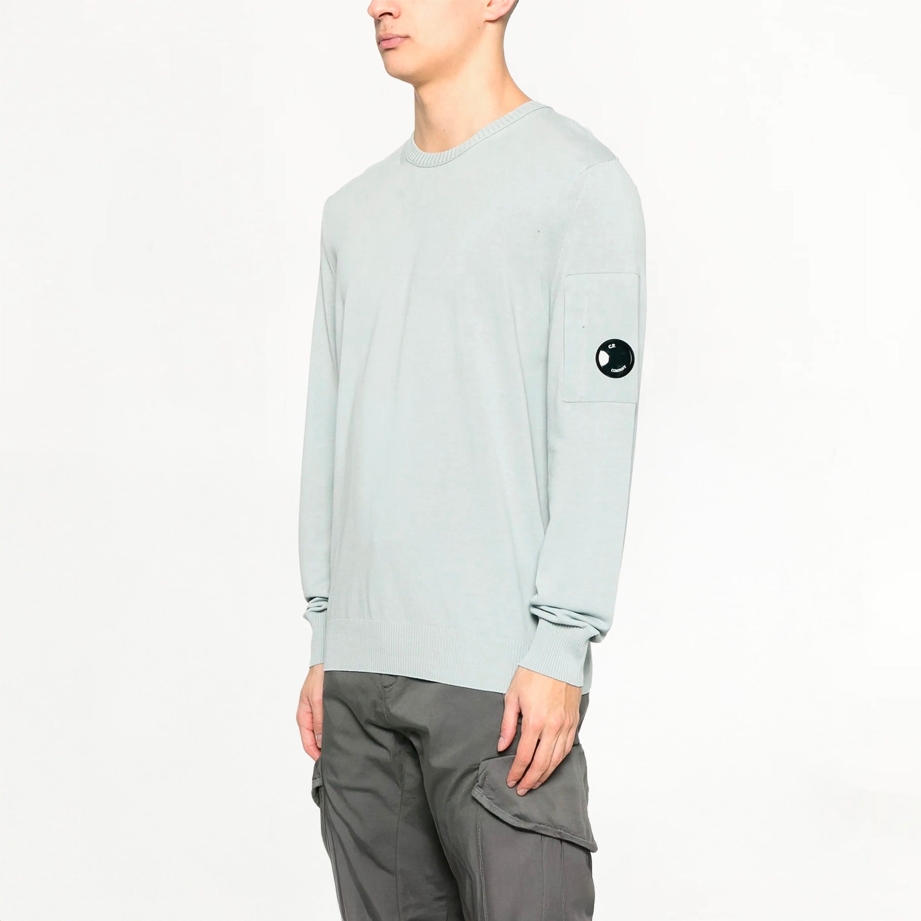 Pull C.P Company Cotton Crepe Lens Knit Stormy Weather
