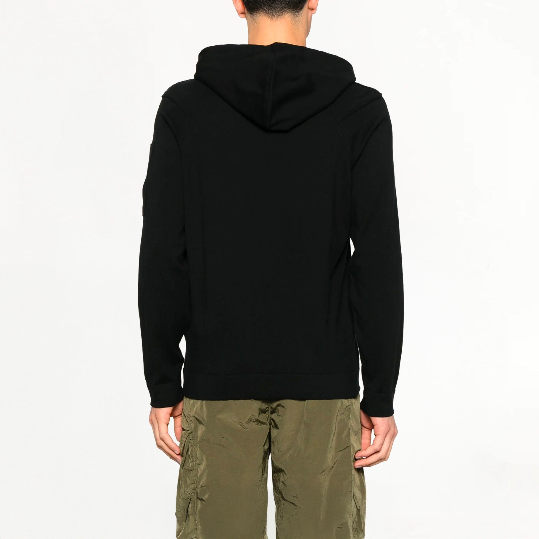 Pull à Capuche C.P. Company Sea Island Lens Knit Noir