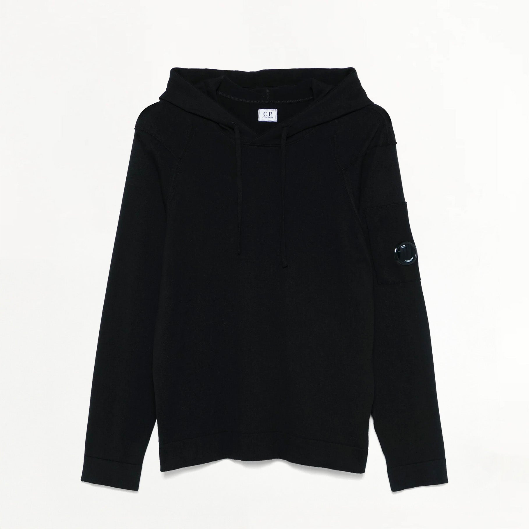 Pull à Capuche C.P. Company Sea Island Lens Knit Noir
