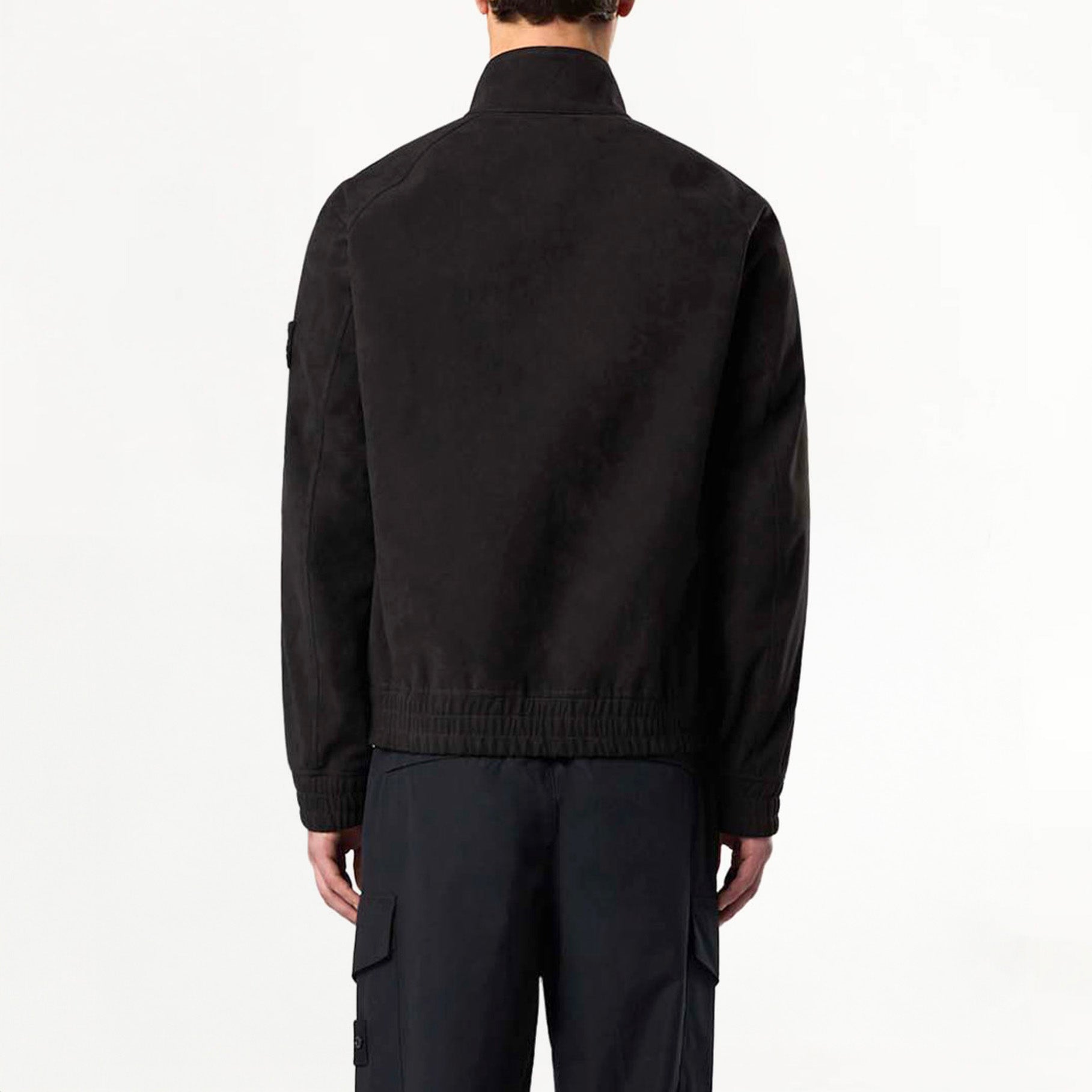 Blouson Stone Island Ghost en Alcantara 4100027 Noir