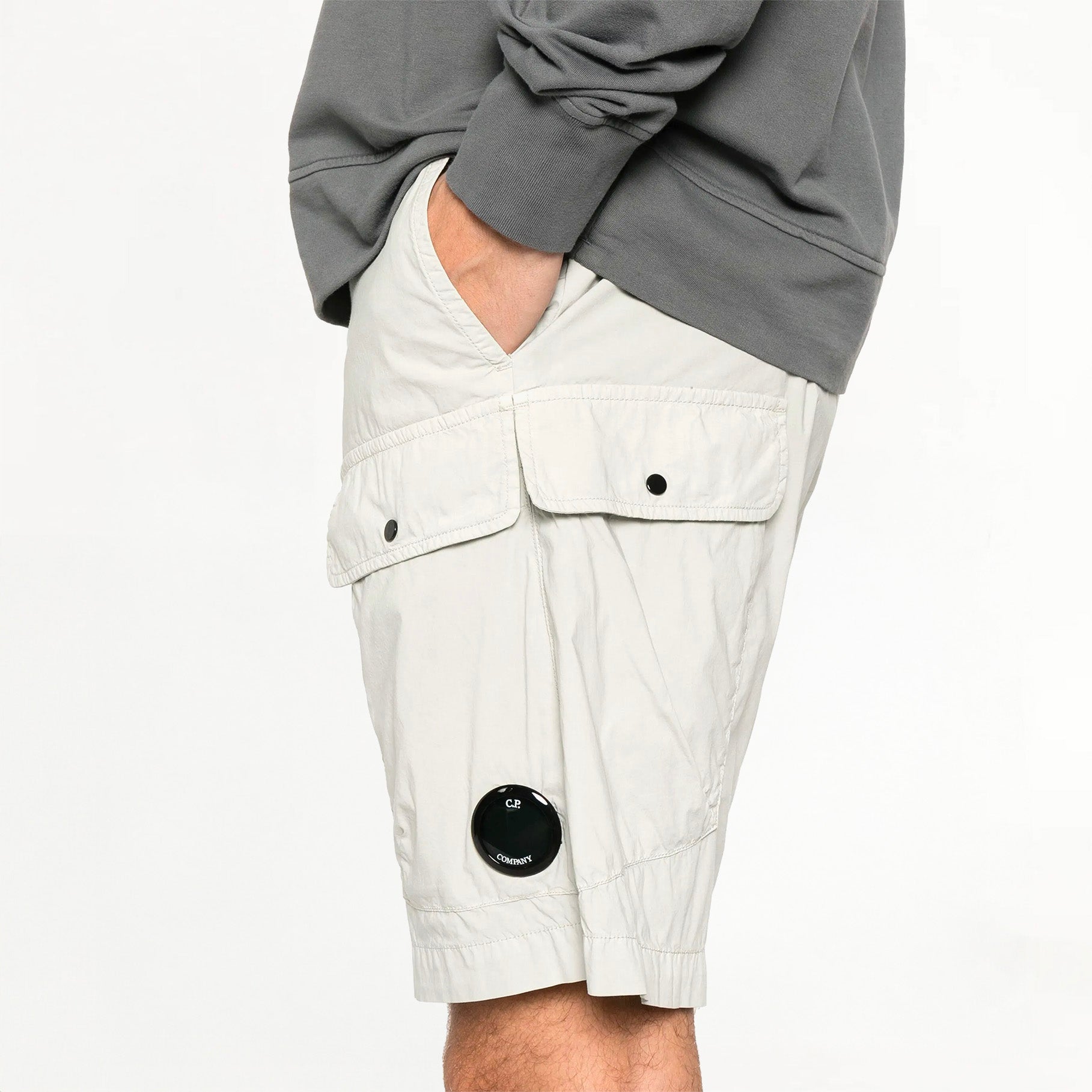 CP Company 50 Fili Stretch 800 Cargo Shorts Blue Fox