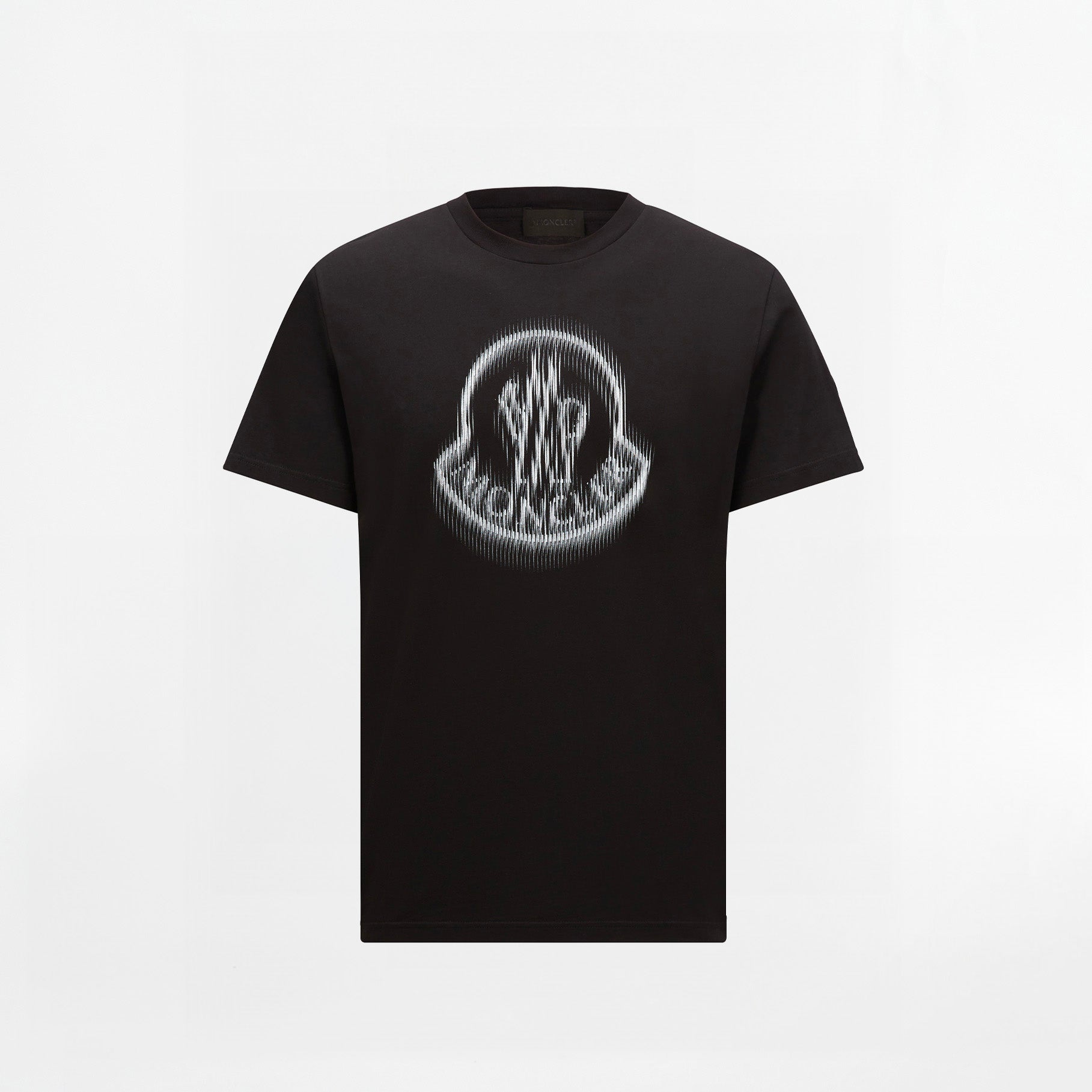 T-shirt Moncler Motion Blur Logo Noir