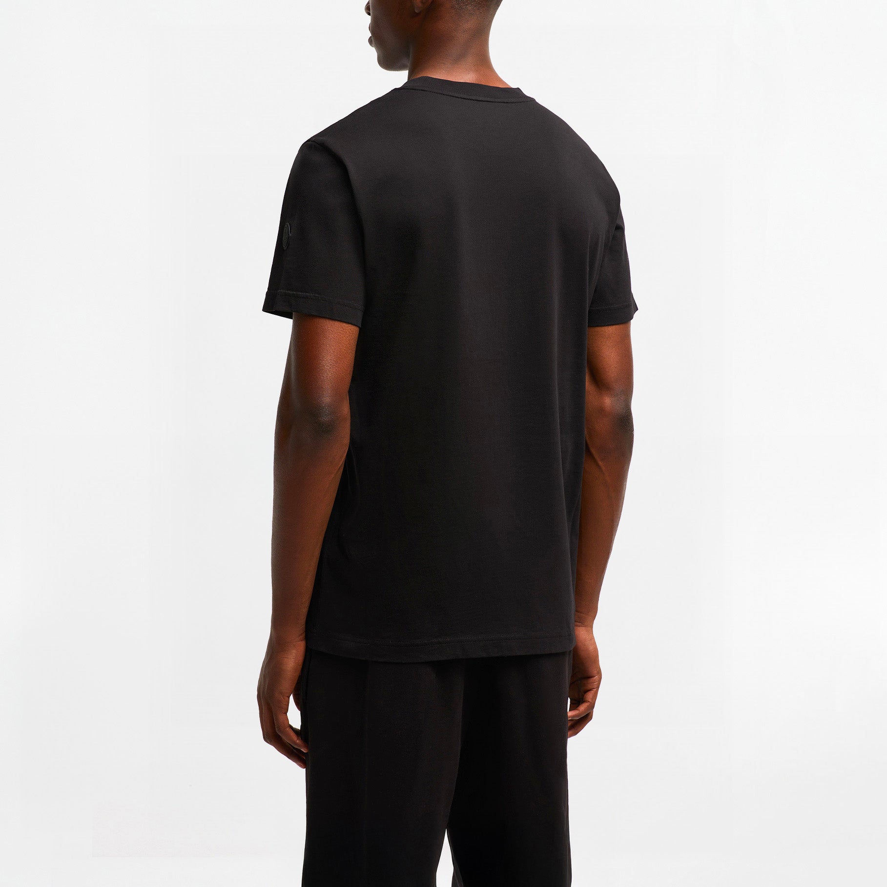 T-shirt Moncler Motion Blur Logo Noir