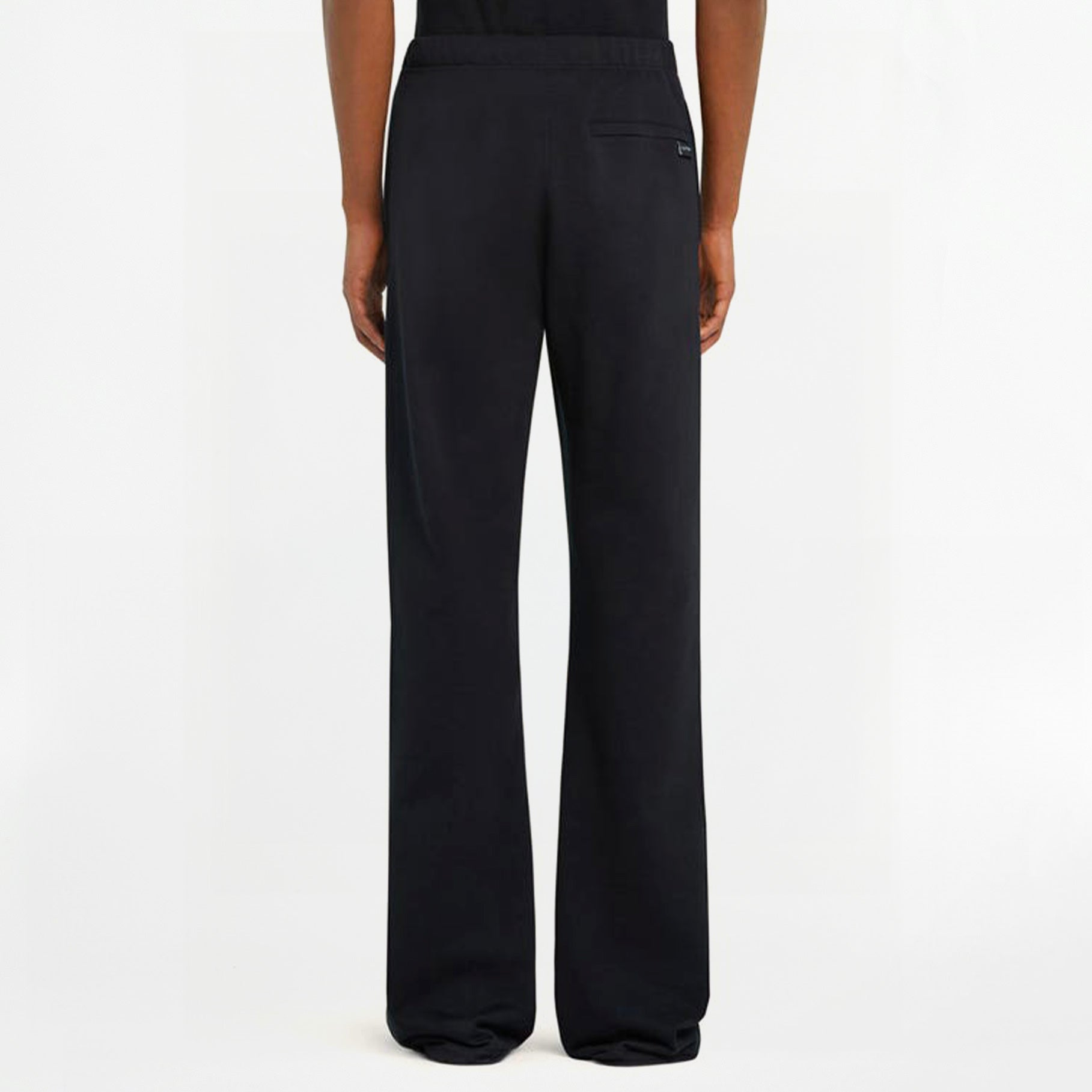Pantalon droit molleton Courrèges Noir