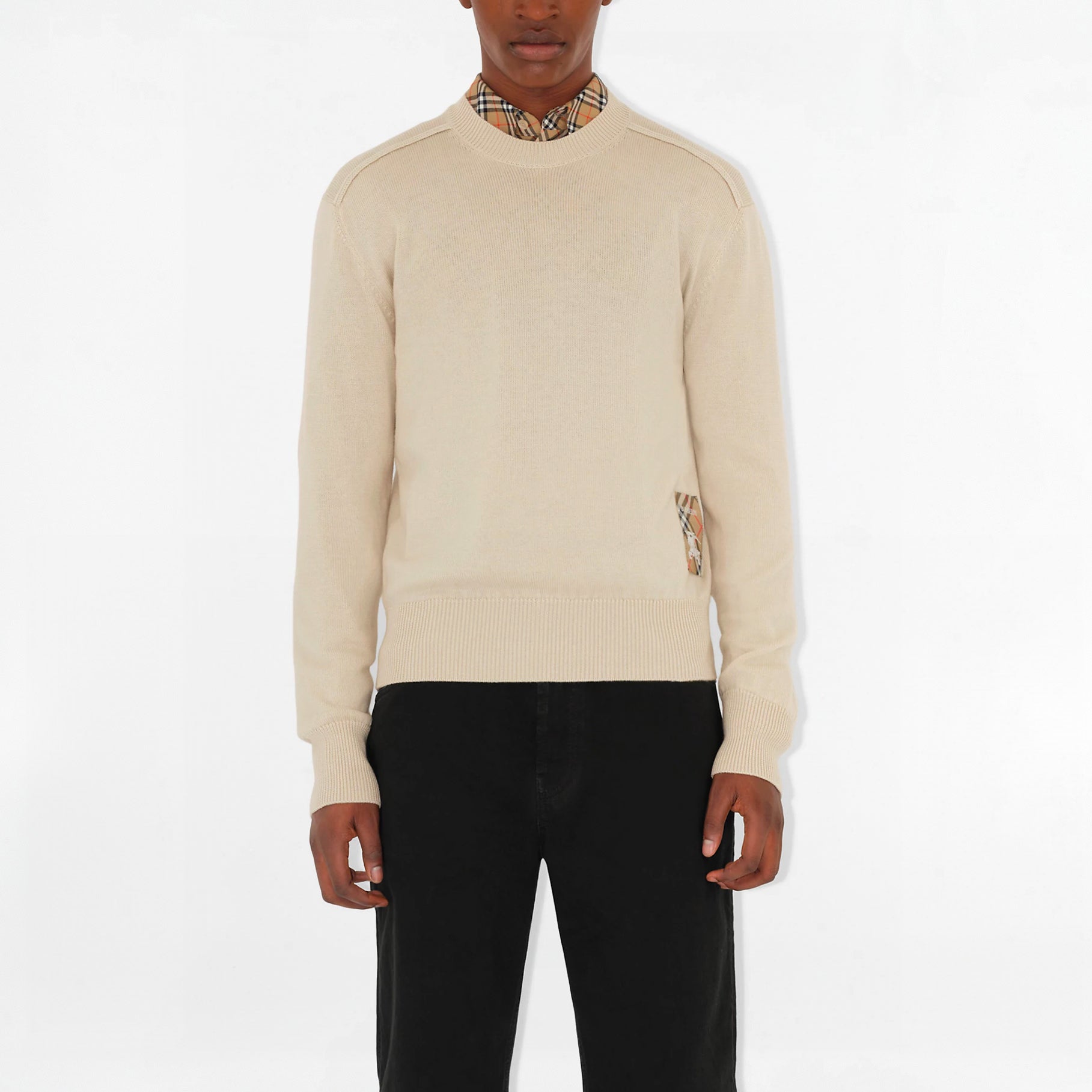 Pull en Maille Burberry Beige