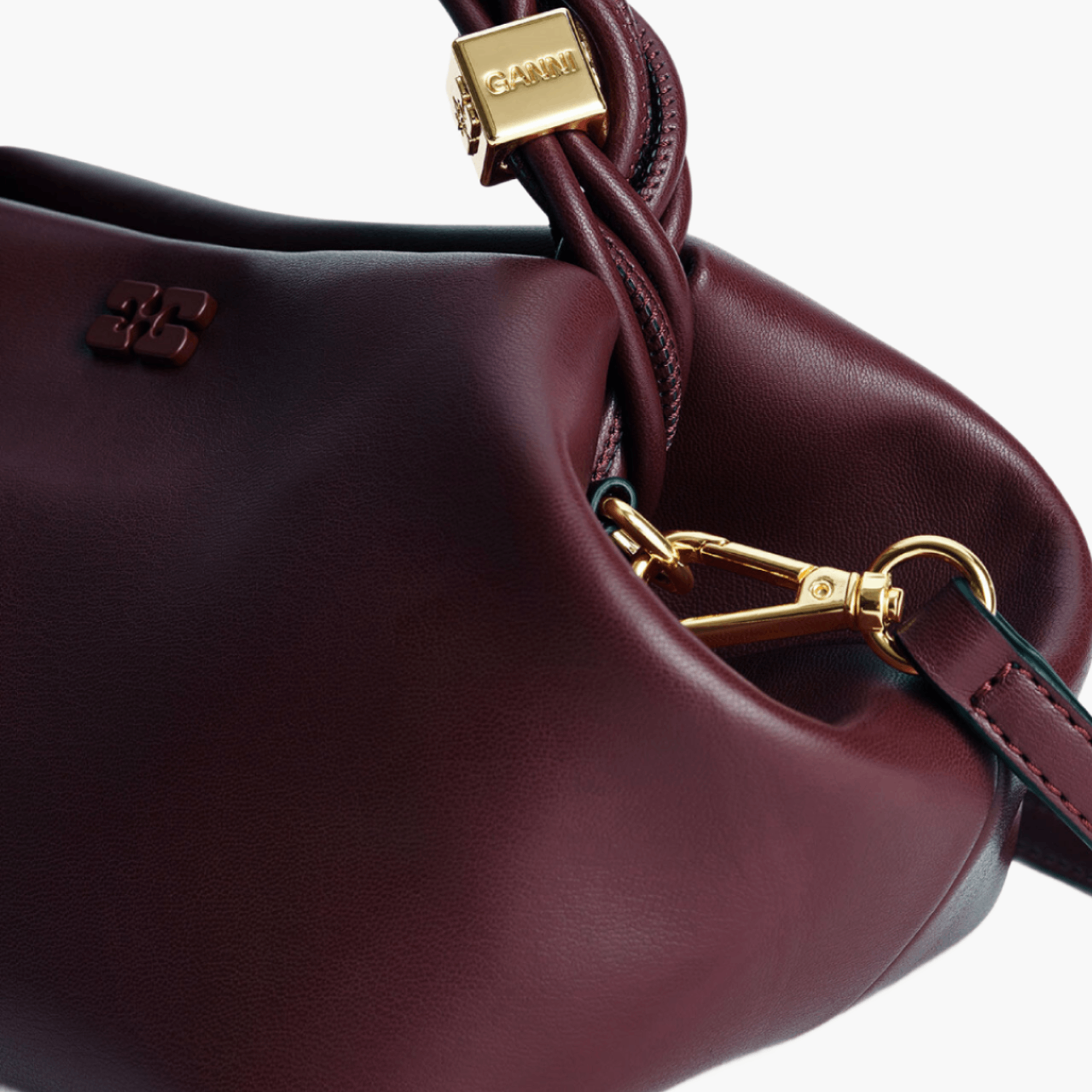 Petit Sac Ganni Bou Bordeaux