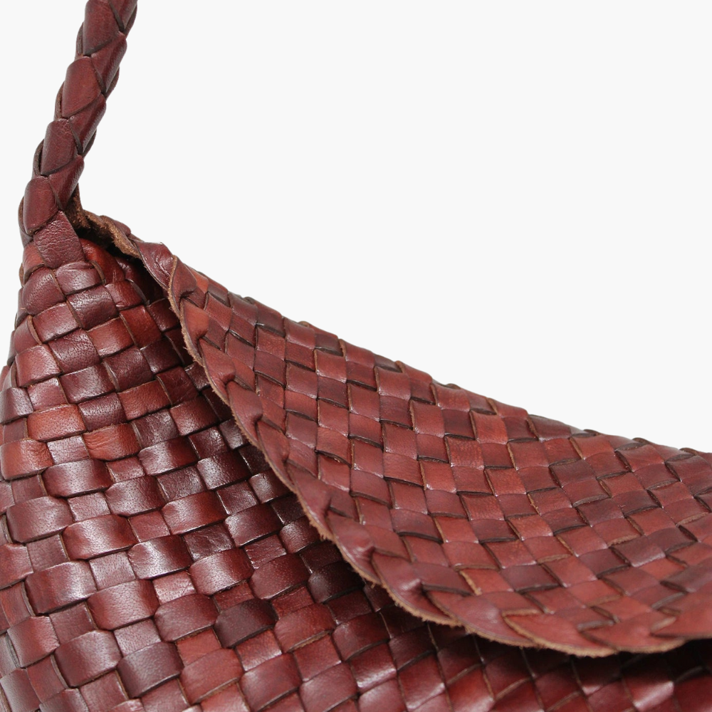 Sac tressé en cuir “Santa Maria”