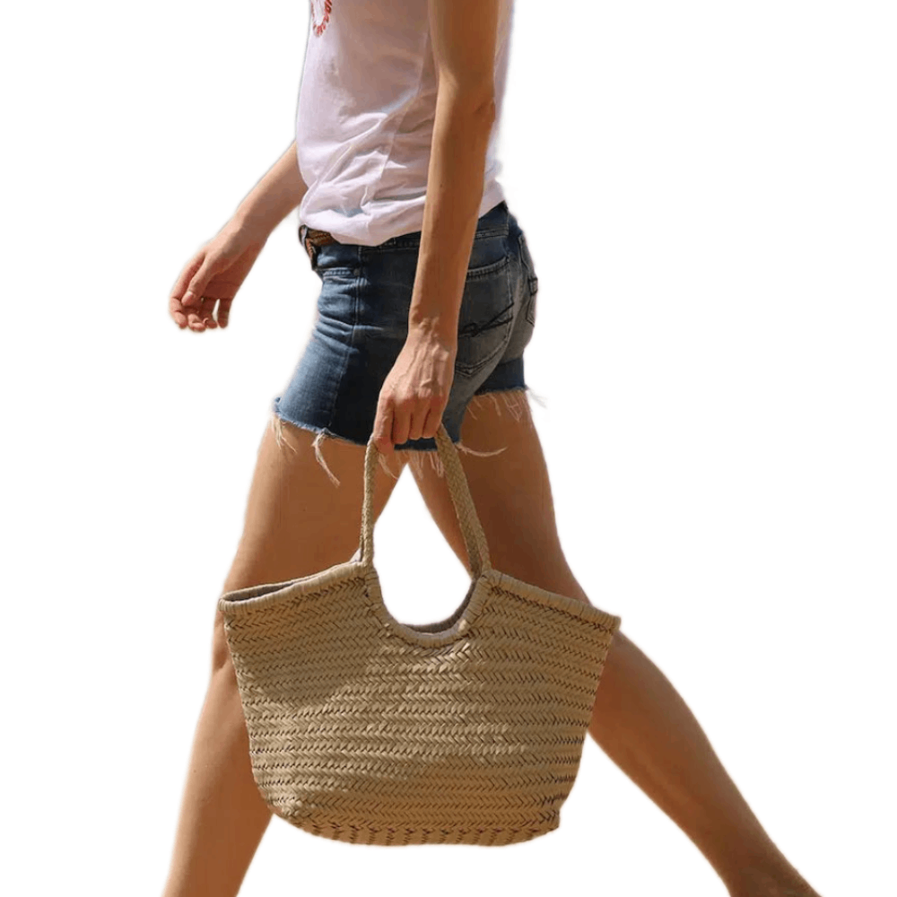 Sac tressé en cuir “Nantucket Big”