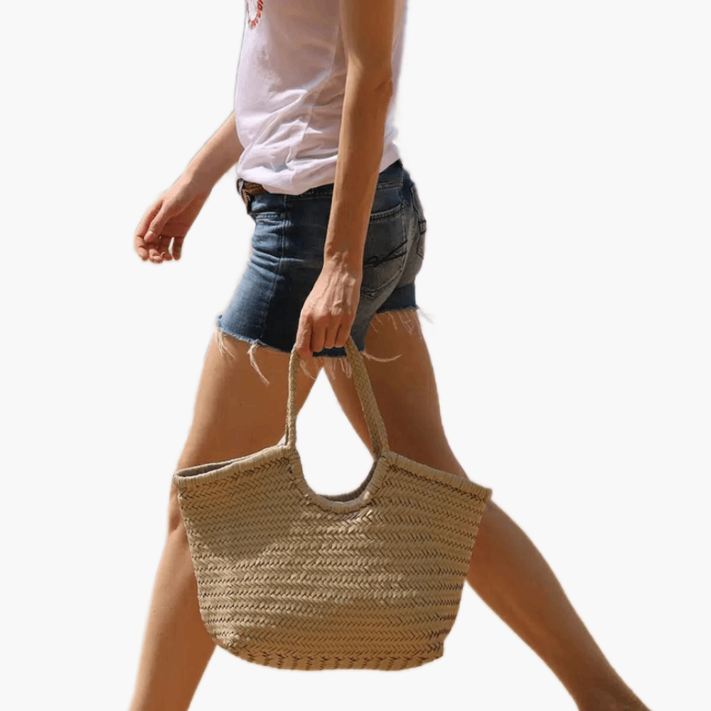 Sac tressé en cuir “Nantucket Big”