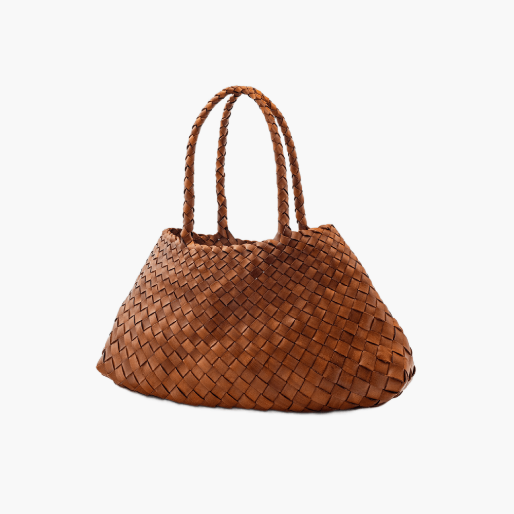 Sac tressé en cuir “Santa Croce Big”