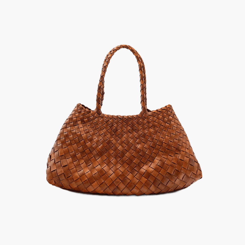 Sac tressé en cuir “Santa Croce Big”