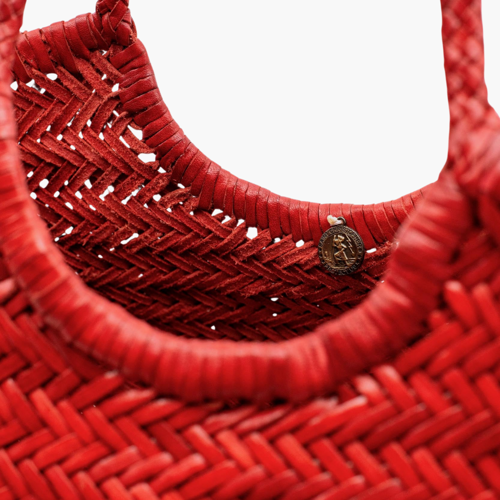 Sac tressé en cuir “Nantucket Big”