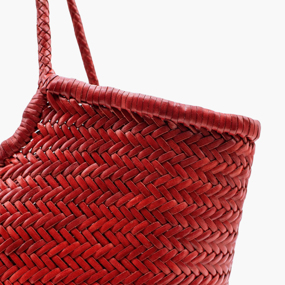 Sac tressé en cuir “Nantucket Big”