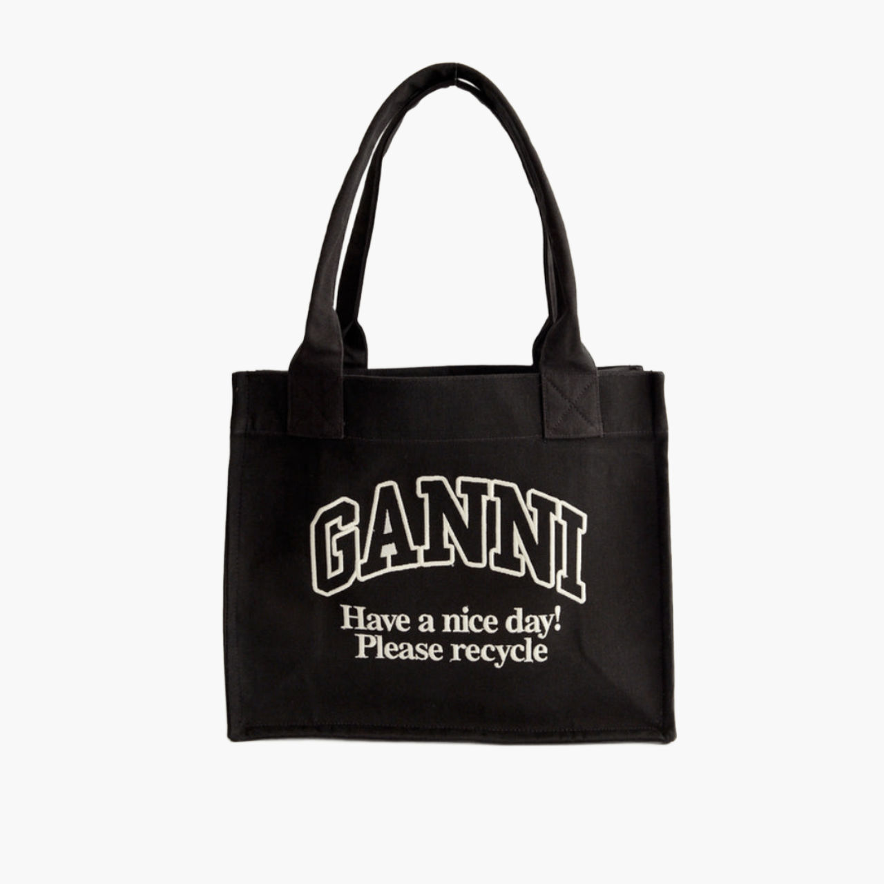 Shopper Ganni Large Noir