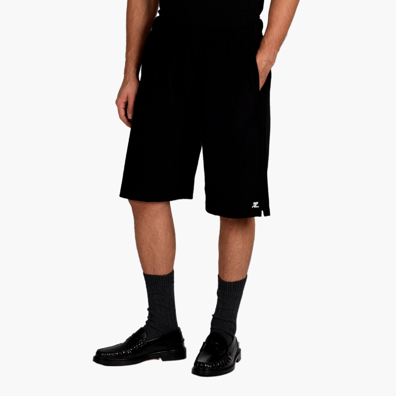 AC terry cotton swim shorts