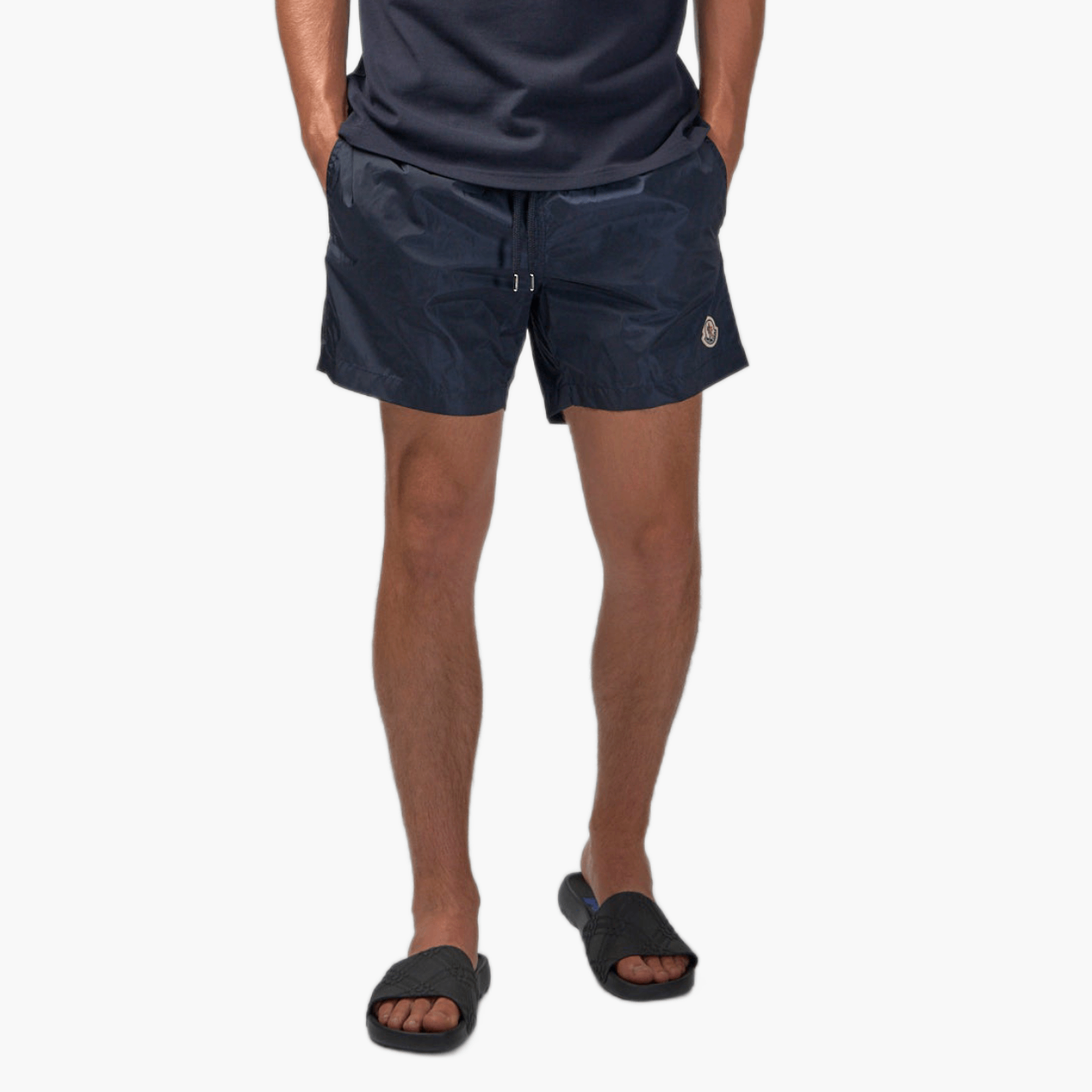 Short de bain Moncler bleu marine