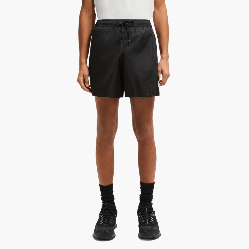 Short de bain logo noir | Lesthete