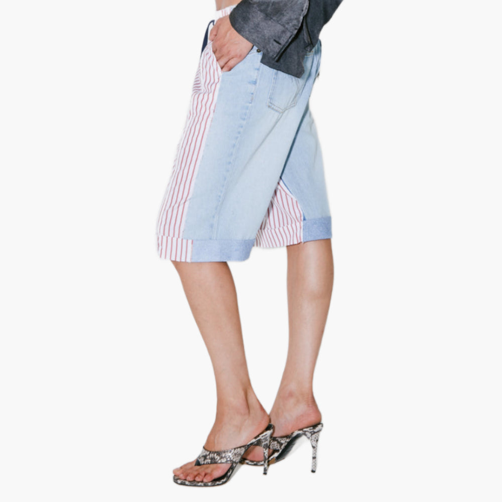 Short POL à Rayures