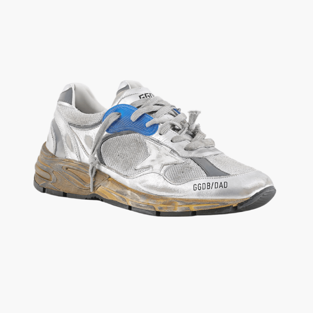Sneakers Dad-Star cuir laminé & mesh