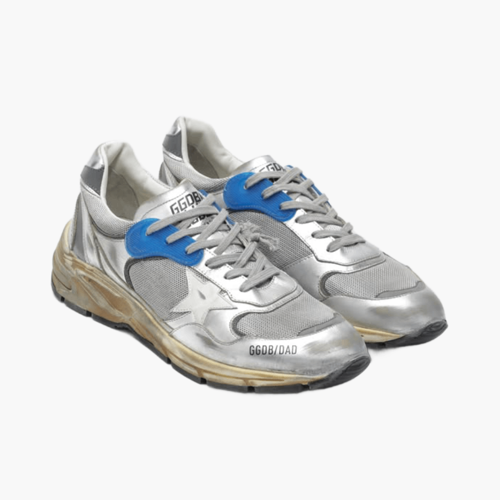 Sneakers Dad-Star cuir laminé & mesh