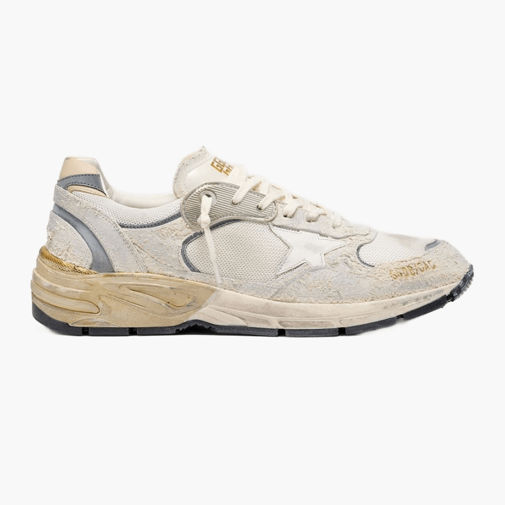 Sneakers Dad-Star — Blanc/Argent/Beige