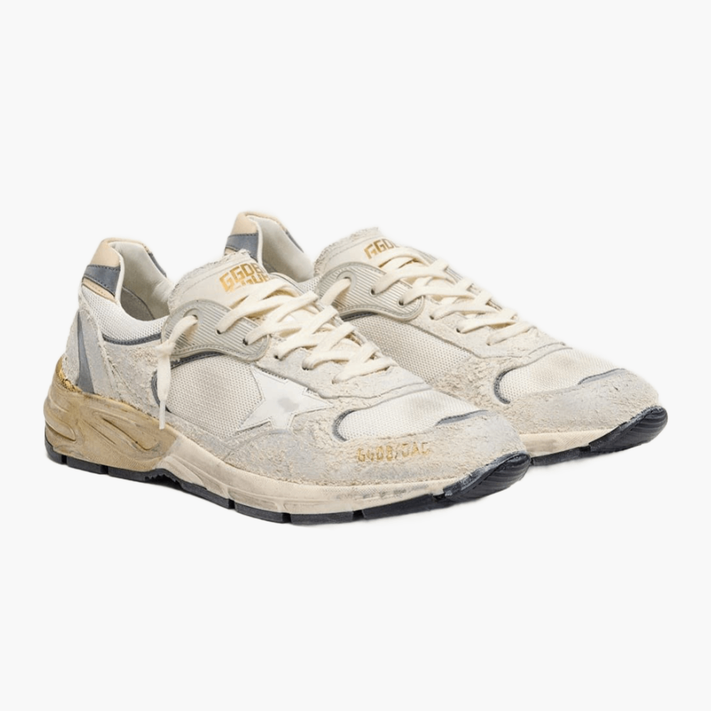 Sneakers Dad-Star — Blanc/Argent/Beige