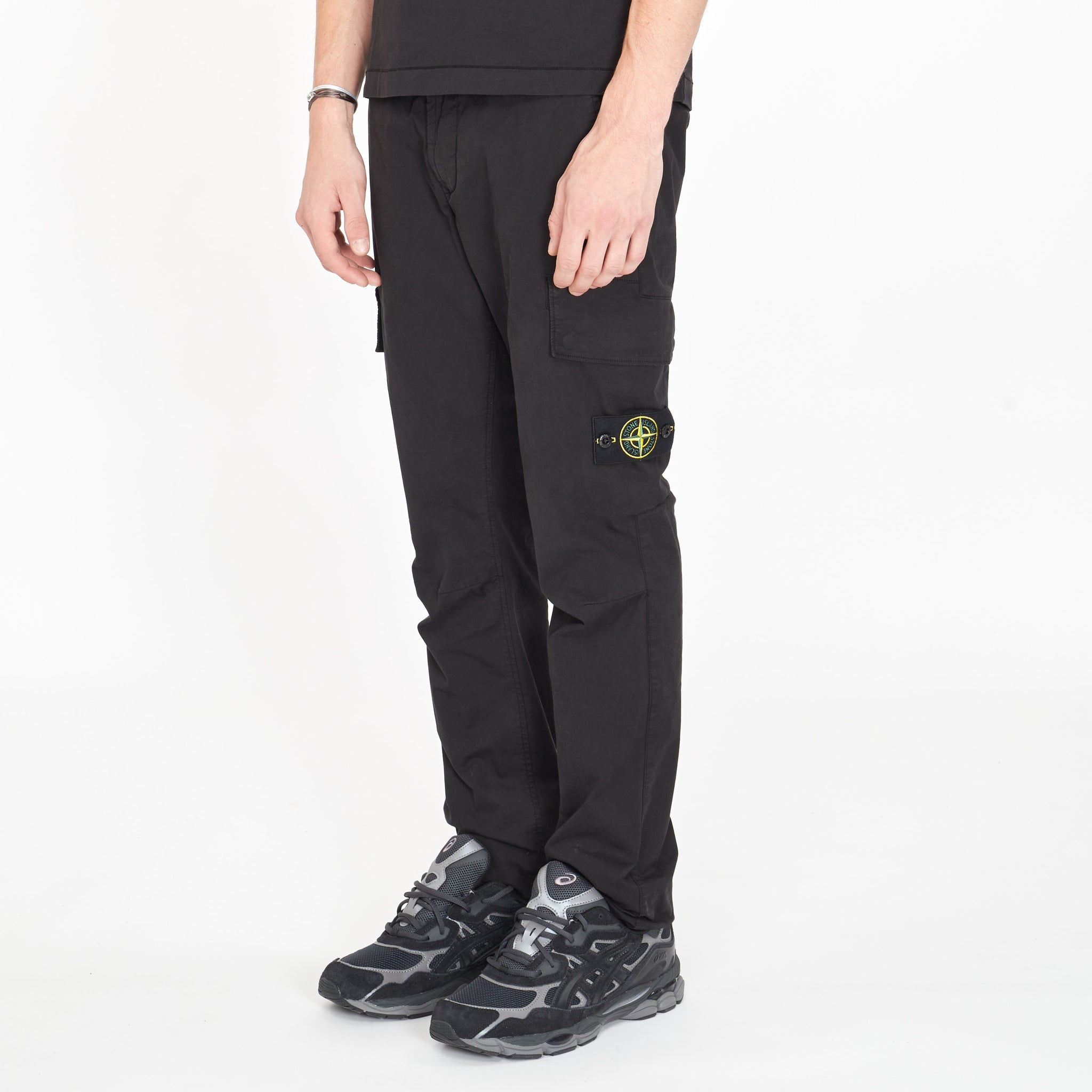 Pantalon Stone Island Cargo Skinny Noir