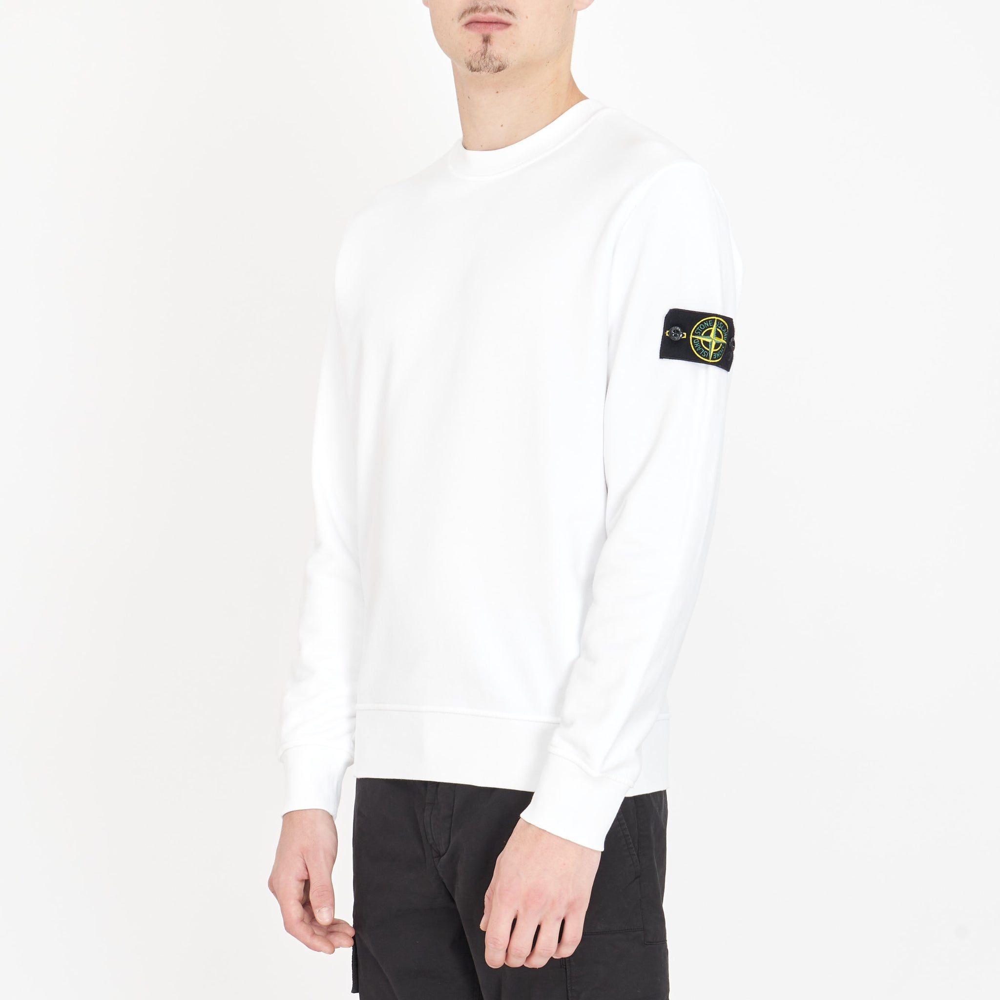Crewneck Stone Island Blanc